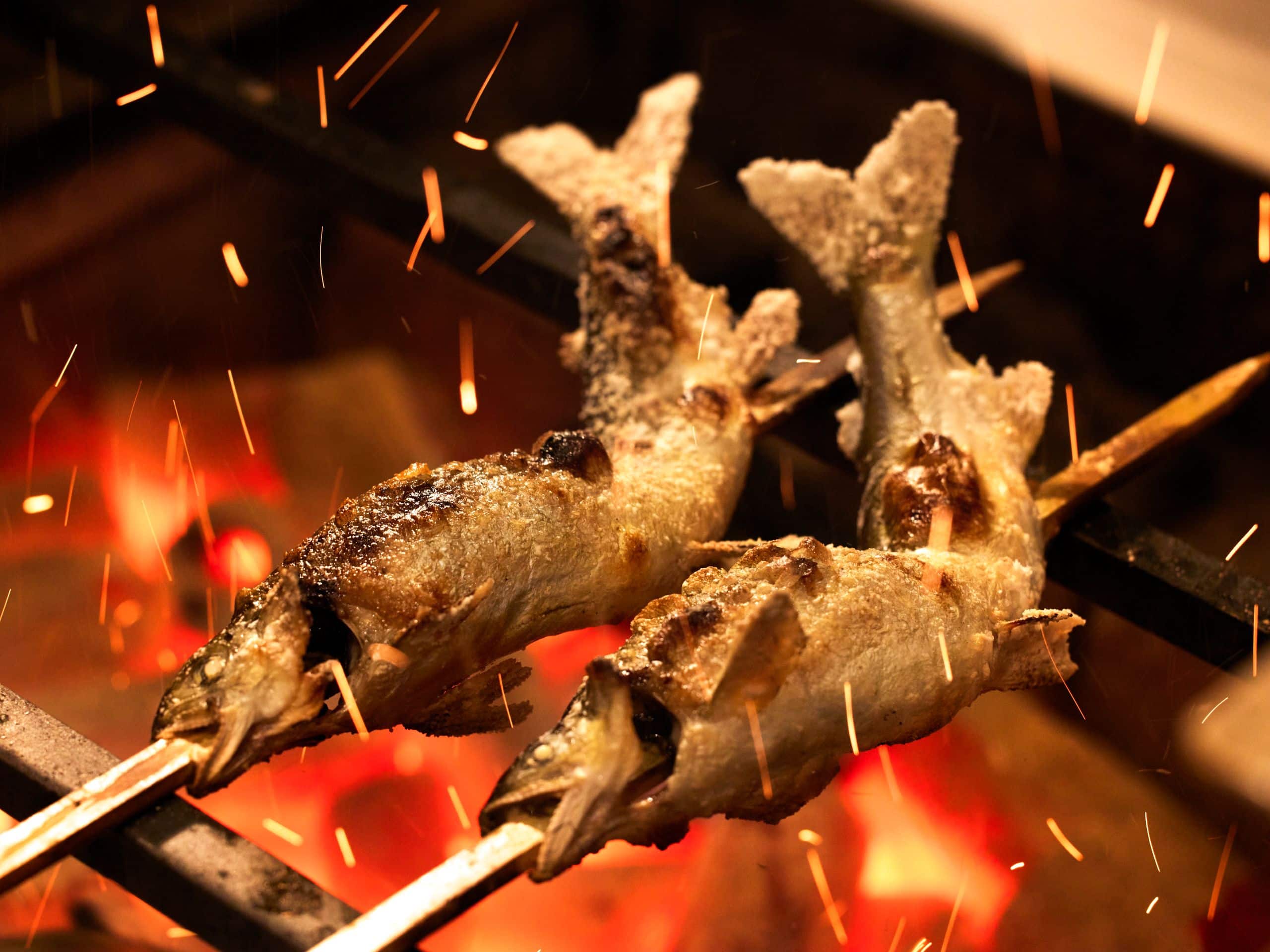 Fuji Speedway Hotel Robata Ayu Sweet Fish Over Fire Charcoal