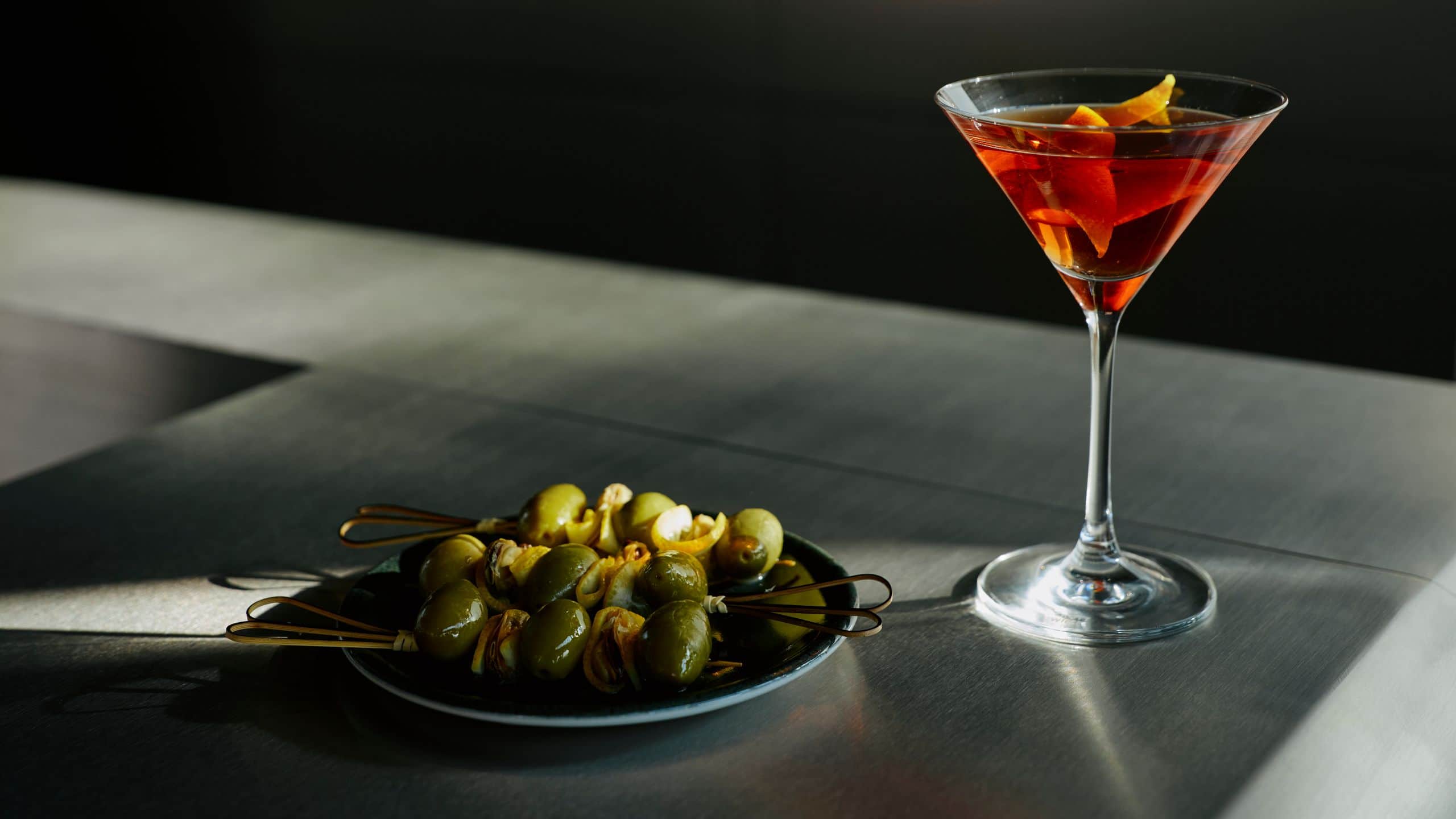 The Standard, Brussels Cocktail And Appetizer Close up