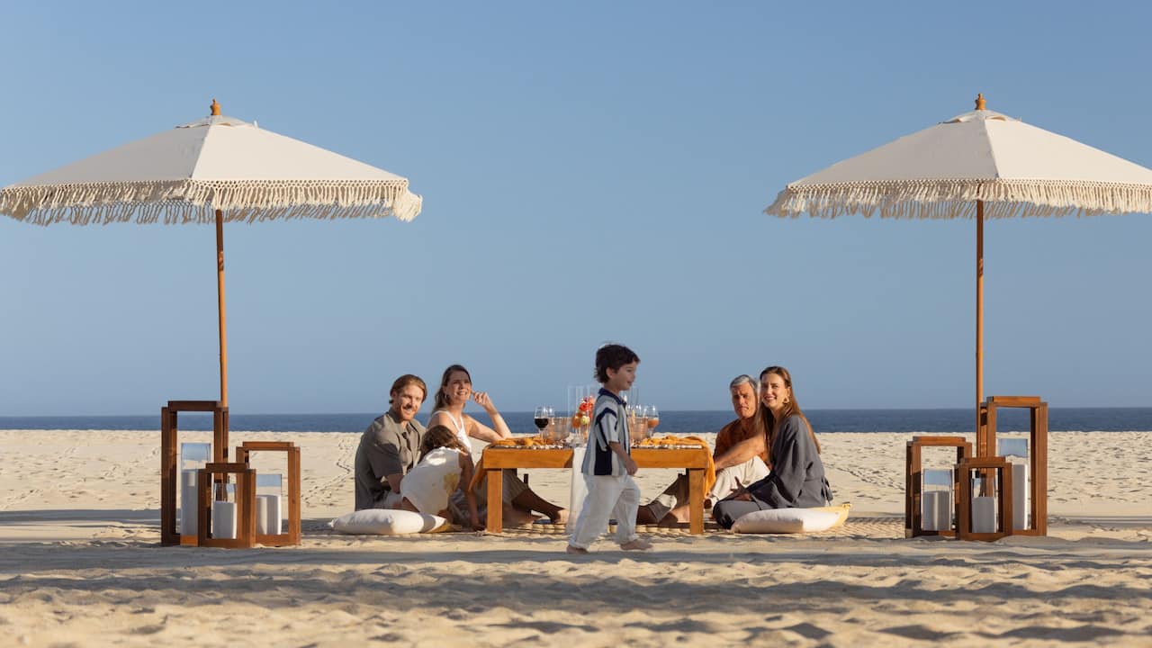 Sunset Picnic Beach Sea