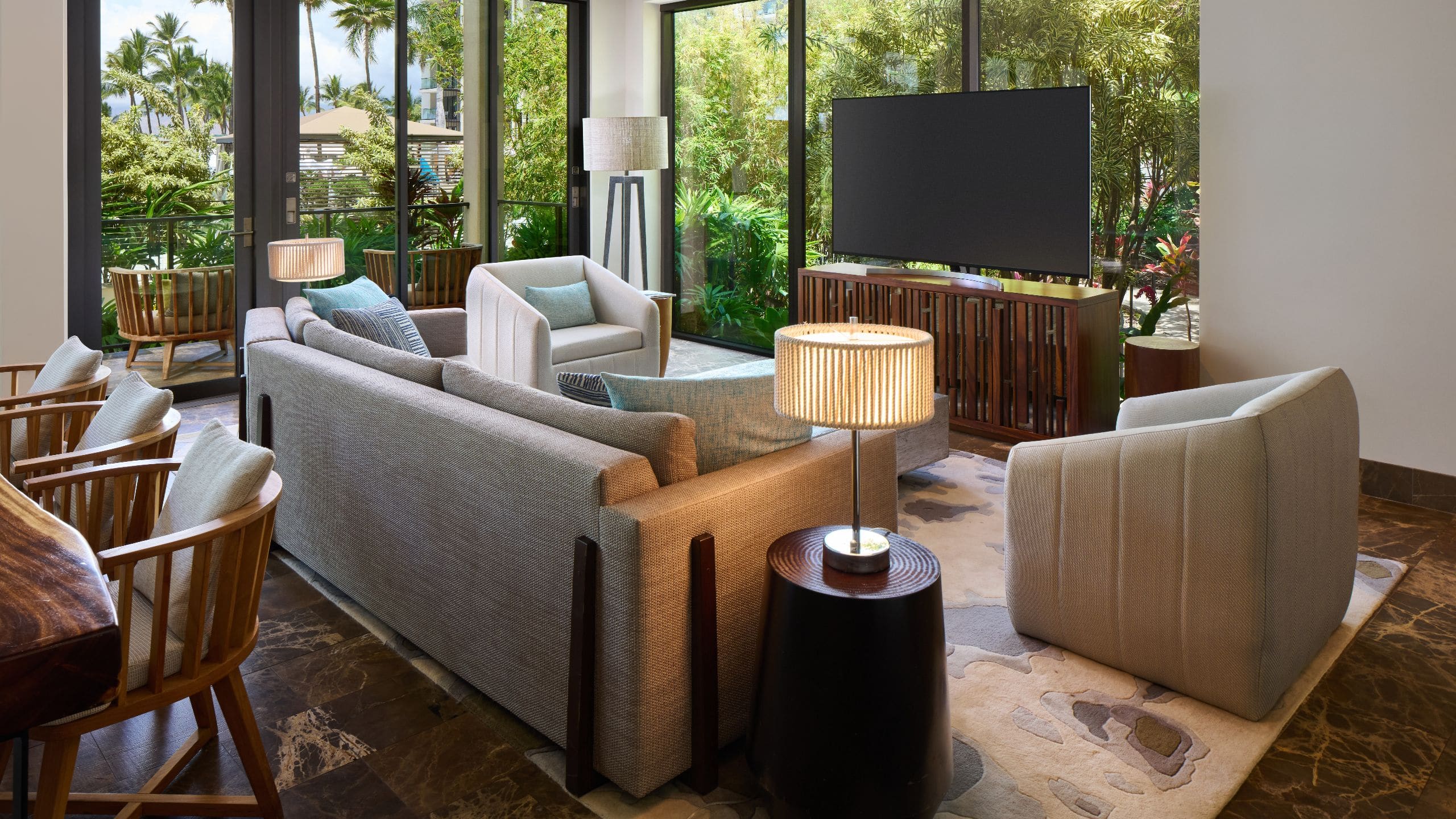 Andaz Maui at Wailea Resort Hema Garden View Villa Living Room