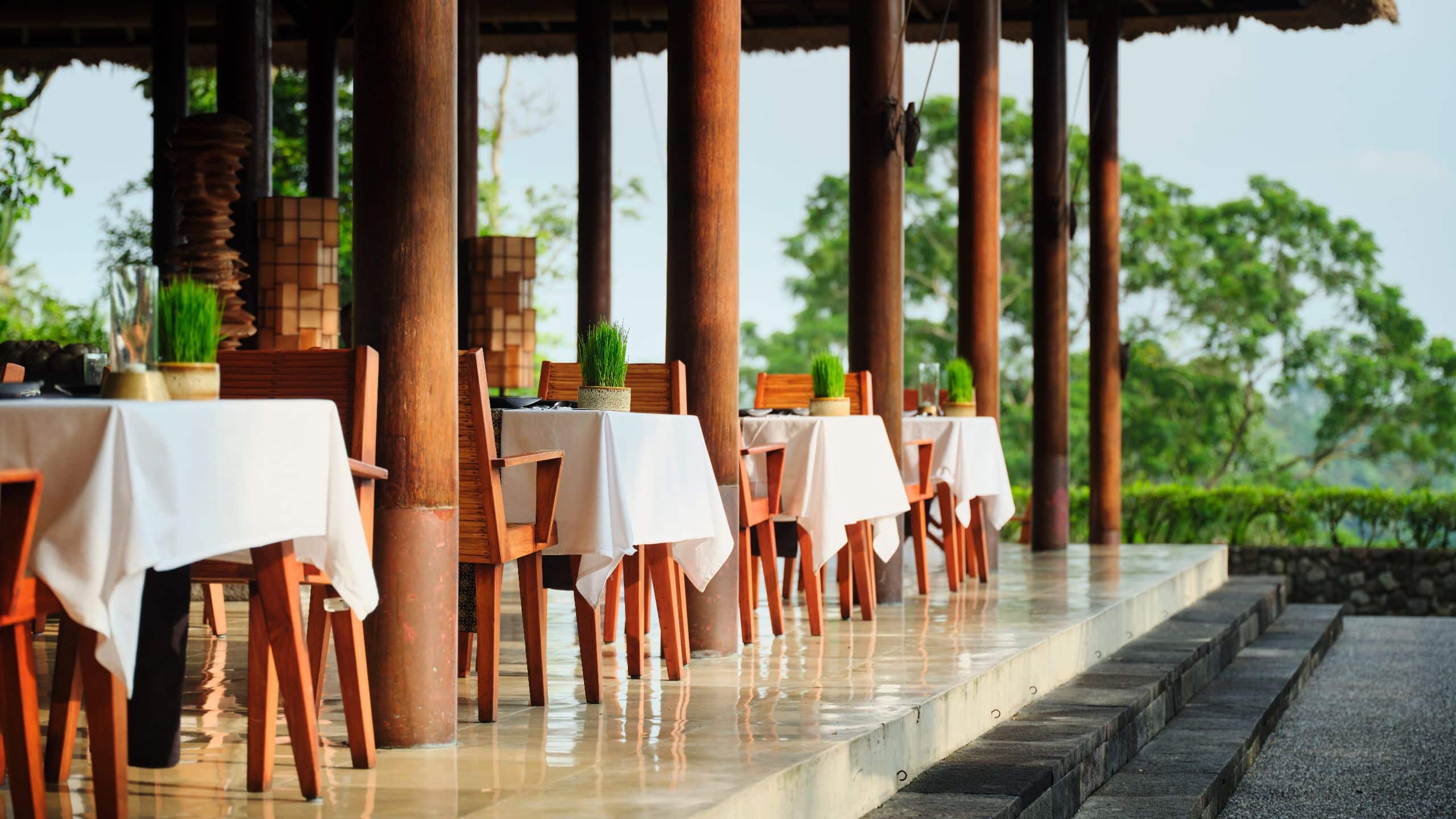 Alila Ubud Plantation Table Set Up Dinner