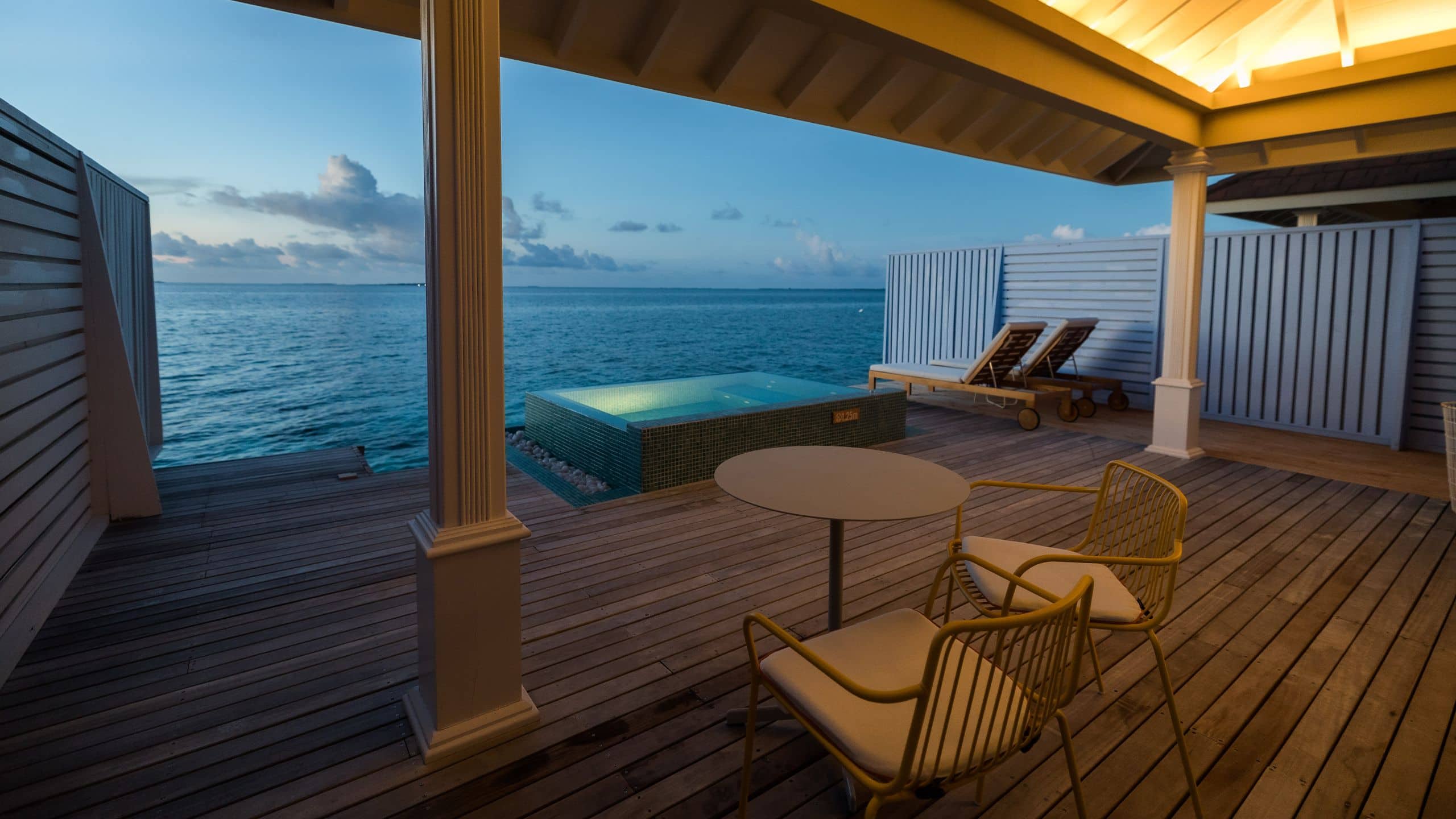 The Standard, Maldives One Bedroom Overwater Villa Seating