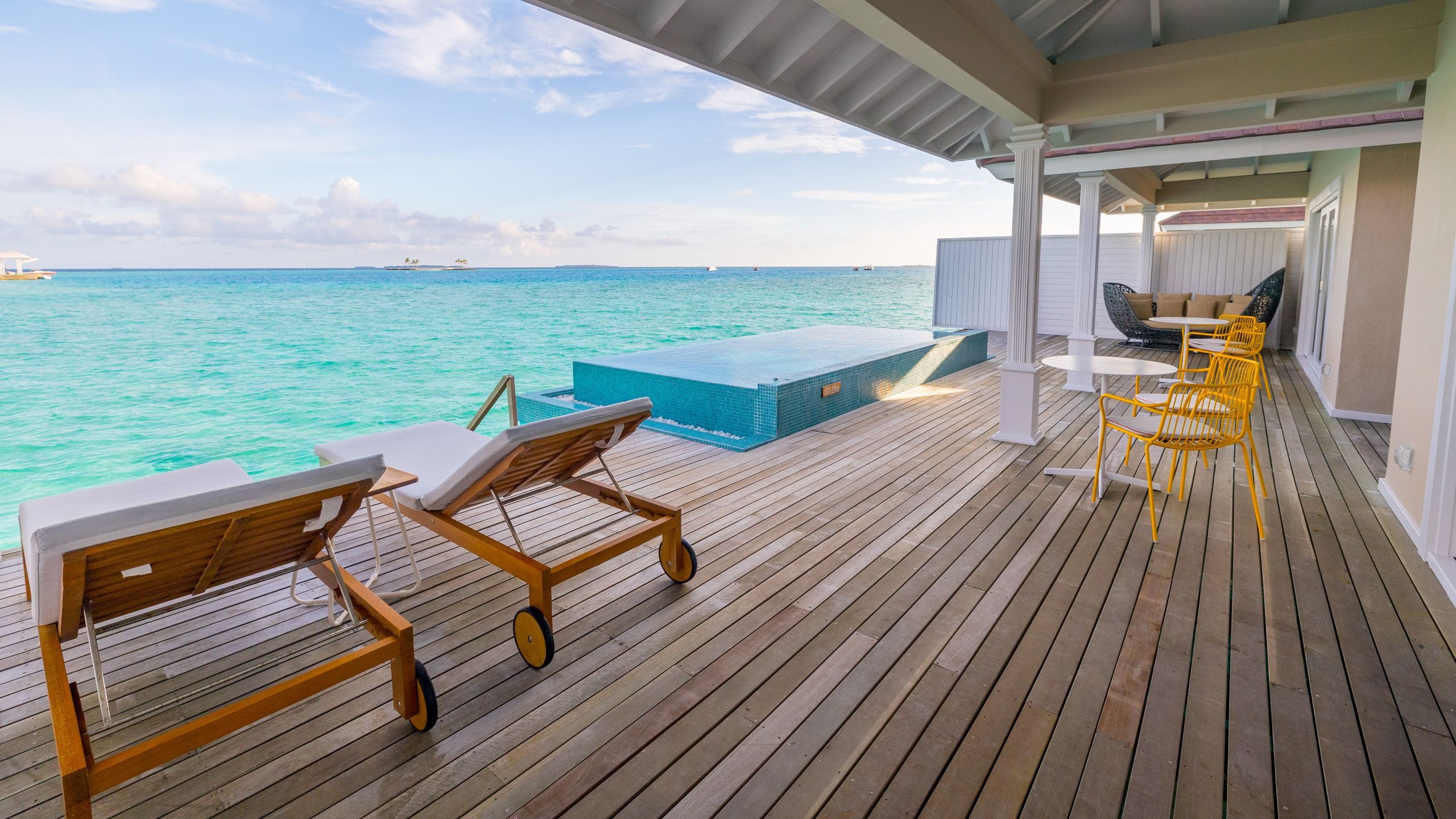 The Standard, Maldives Two Bedroom Lagoon Overwater Villa Seating