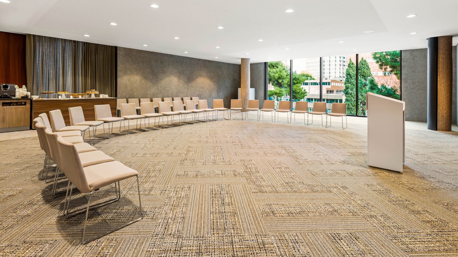 3 of 8 Grand Hyatt Barcelona Library B Semi Circle Set Up