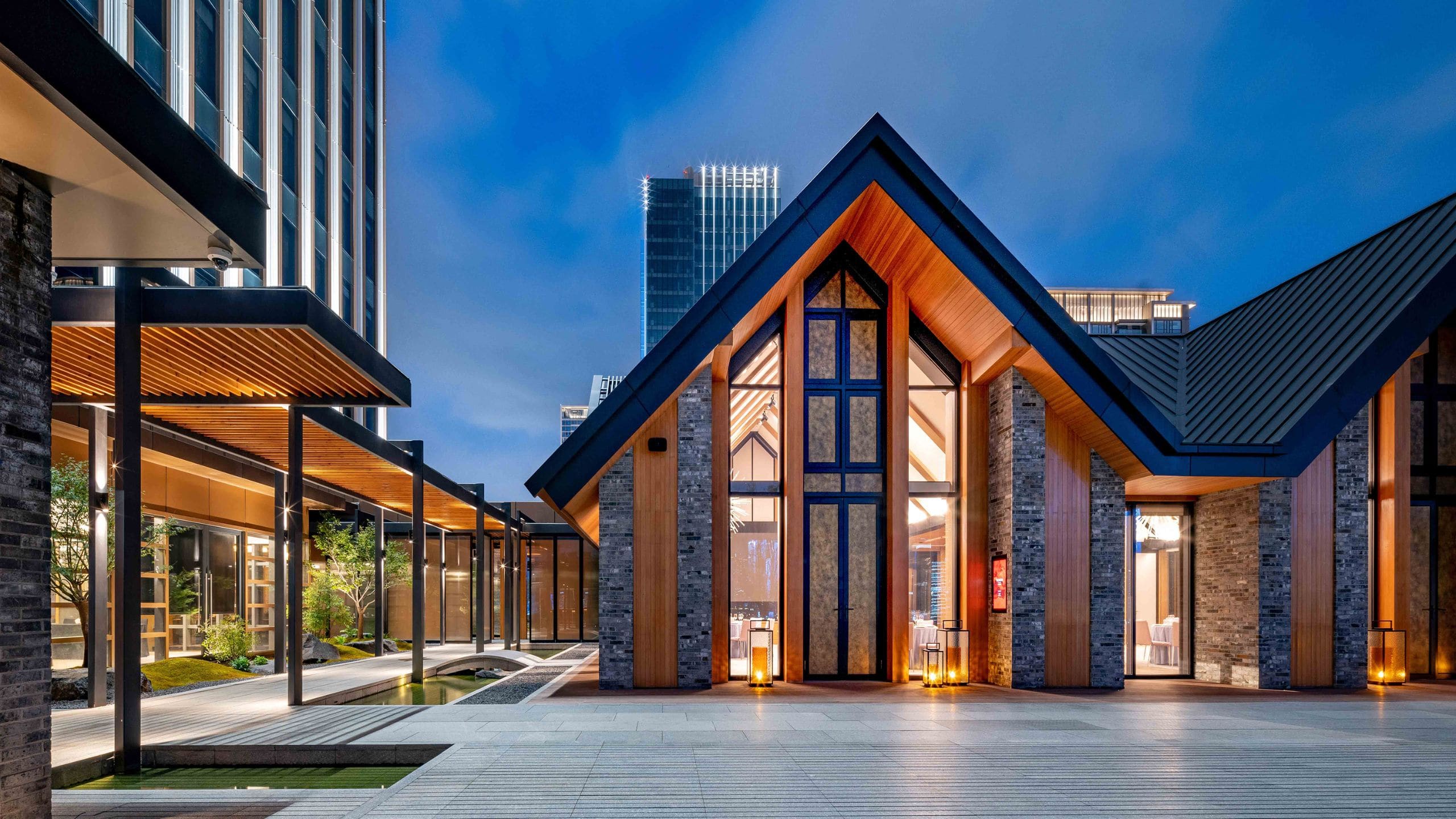 2 of 4 Mumian Hangzhou Pavilion Terrace Front View