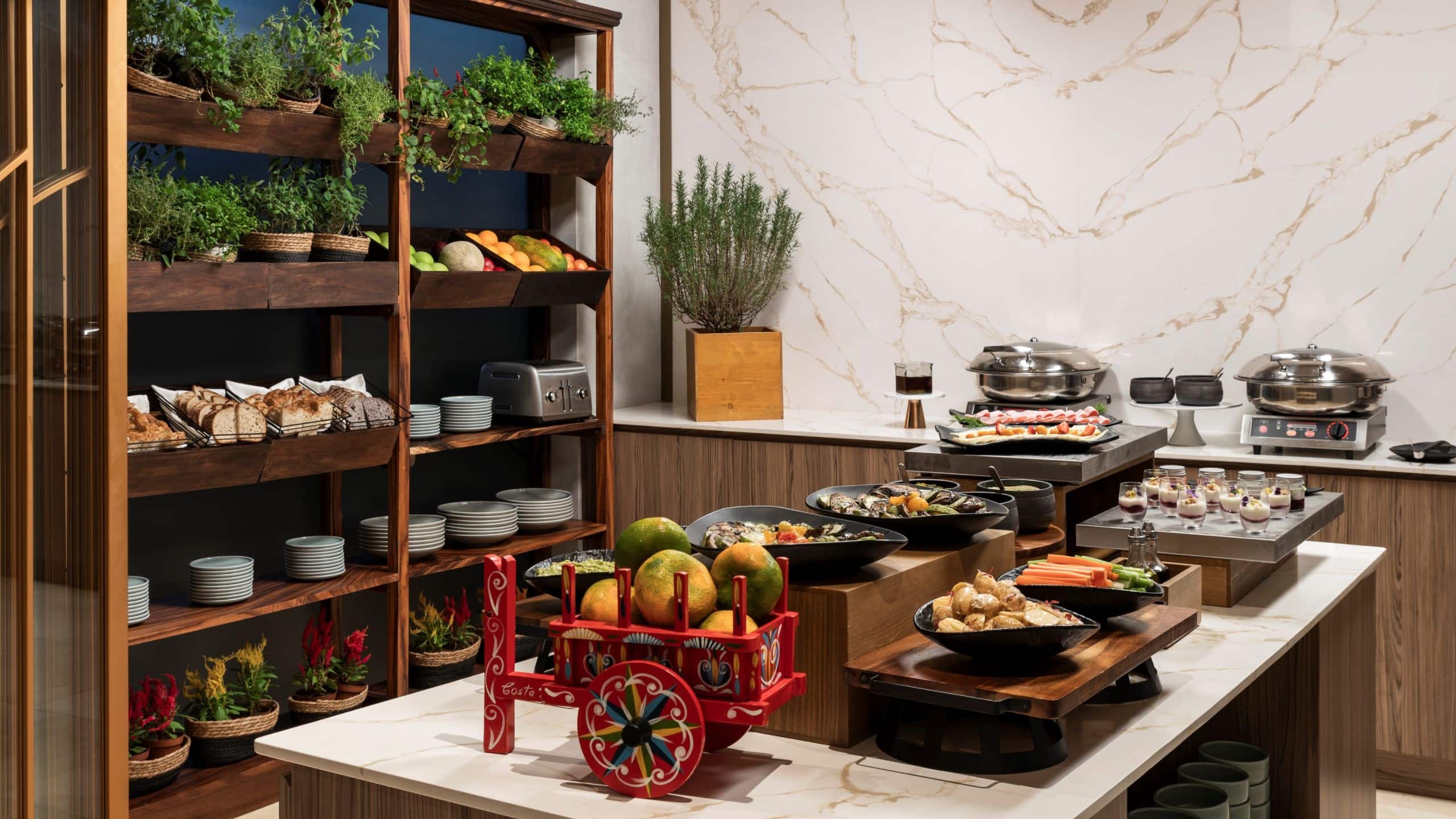 Hyatt Centric San José Escazú Cense Buffet Set Up