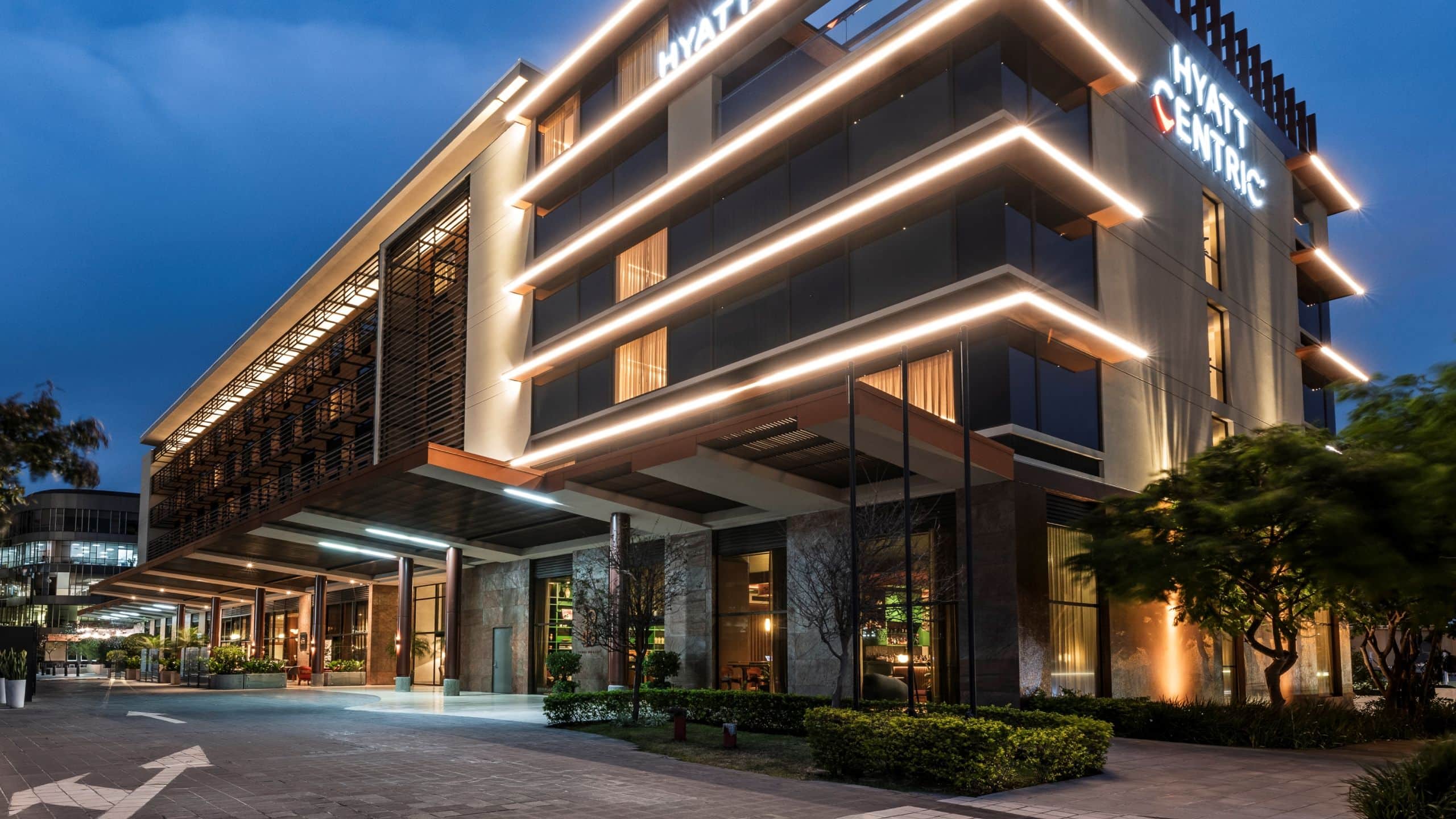 Hyatt Centric San José Escazú Hotel Exterior At Night
