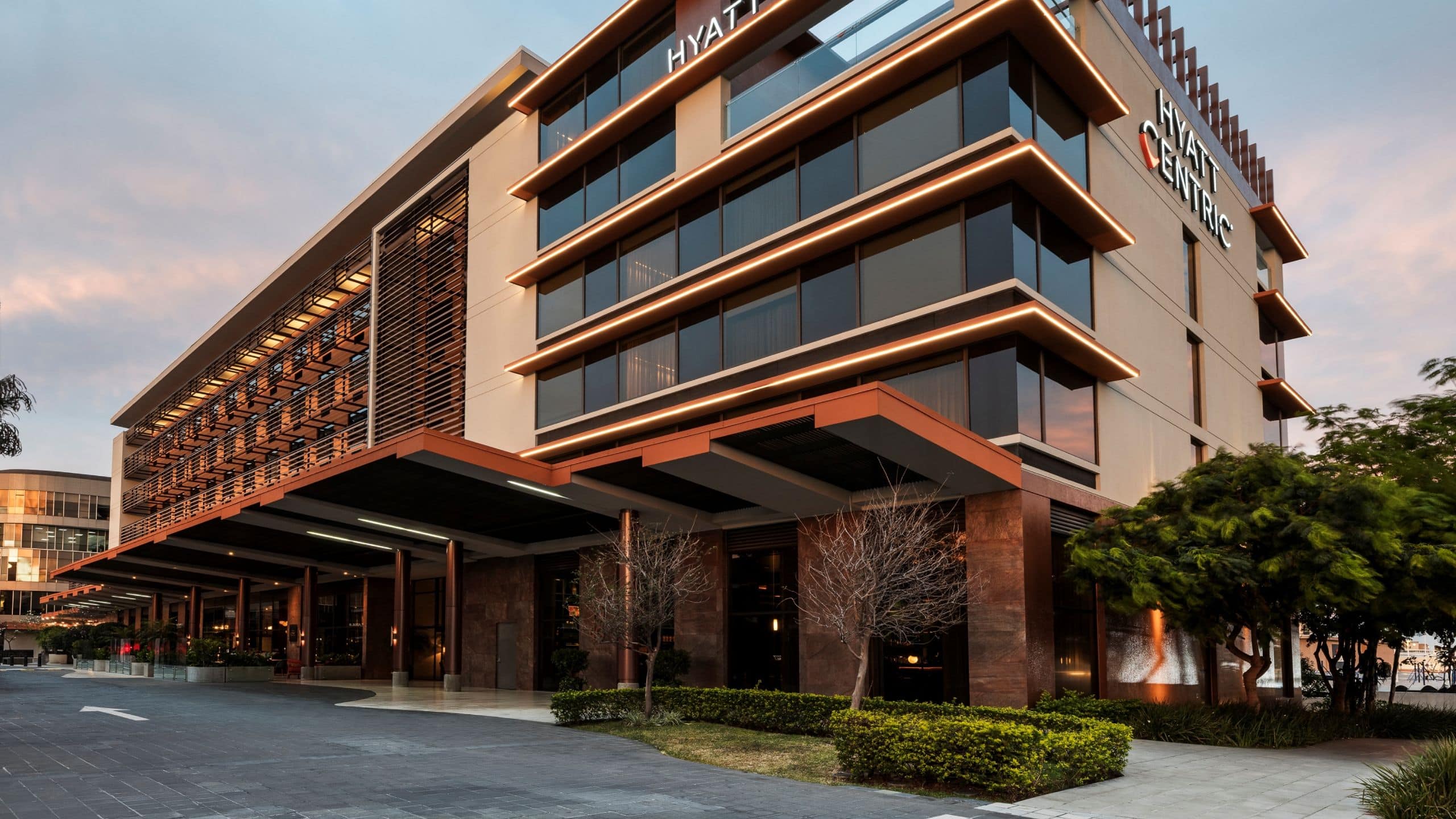 Hyatt Centric San José Escazú Hotel Front Sunset