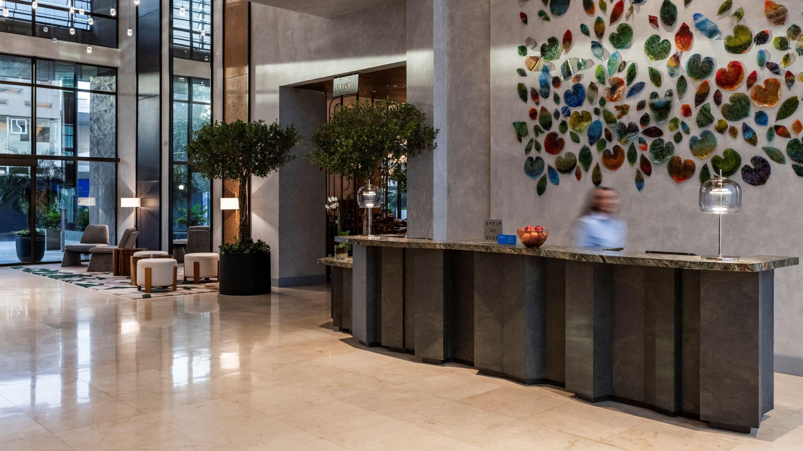 Hyatt Centric San José Escazú Reception And Mural Wall