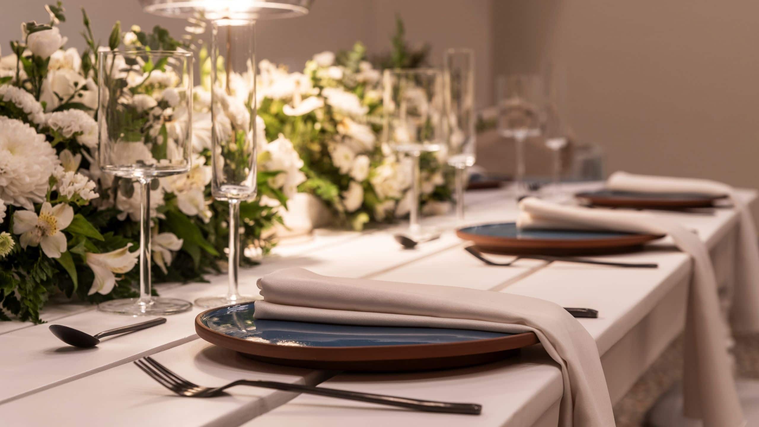 Hyatt Centric San José Escazú Wedding Set Up Table