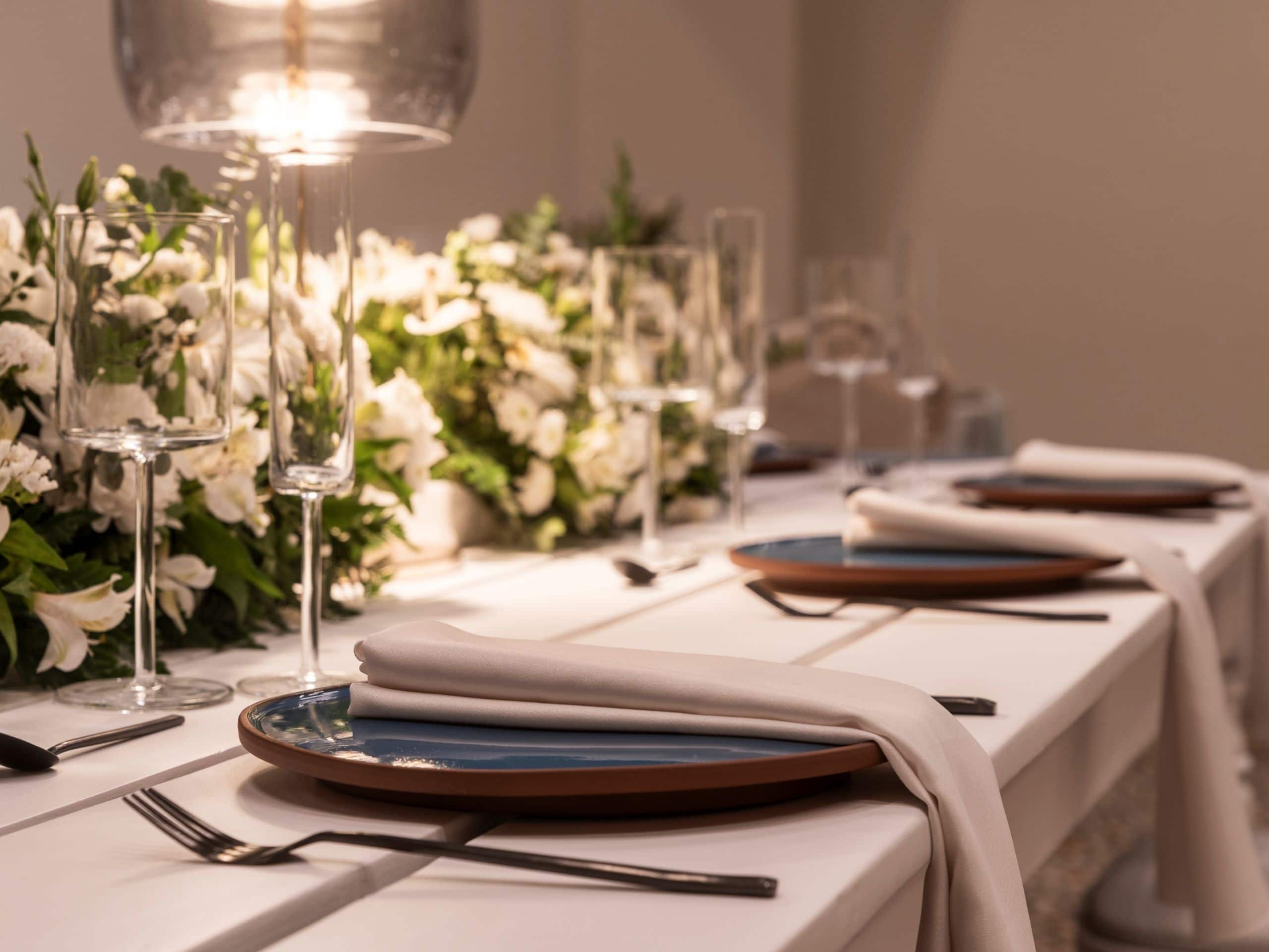 Hyatt Centric San José Escazú Wedding Set Up Table