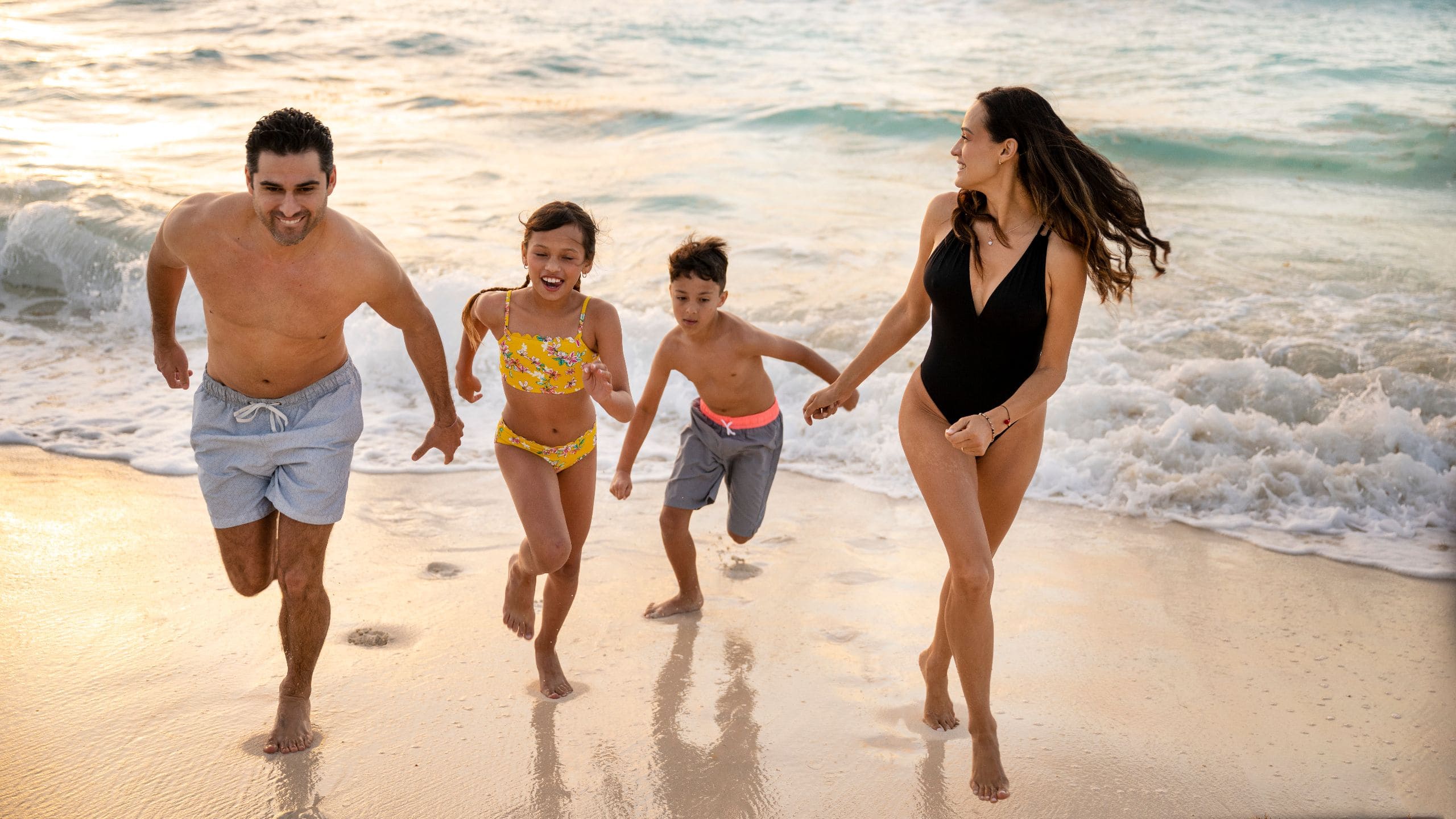 Sunscape Cancun Lifestyle Family Beach Running