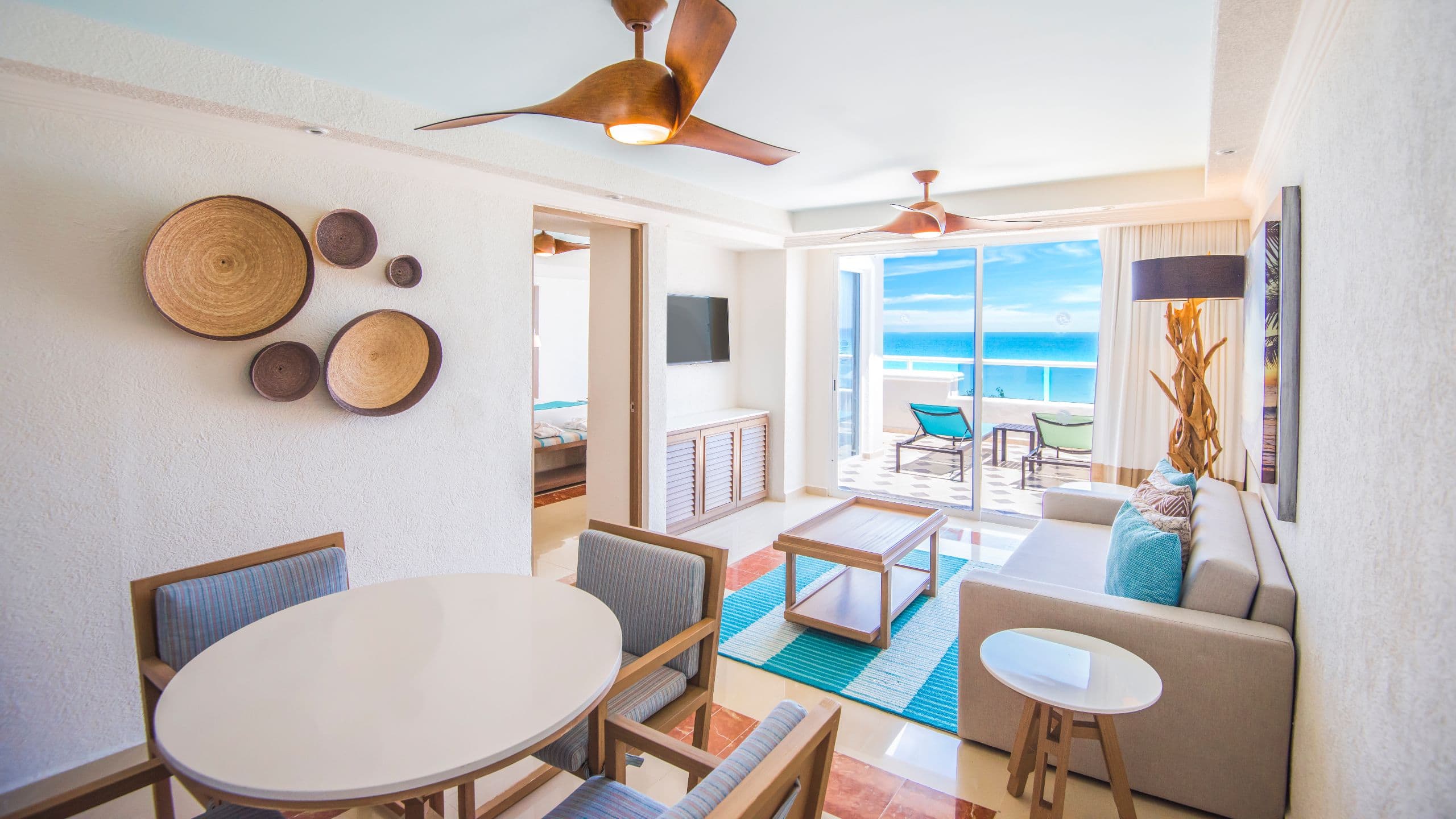 Sunscape Cancun Master One Bedroom Suite Ocean View Living Area