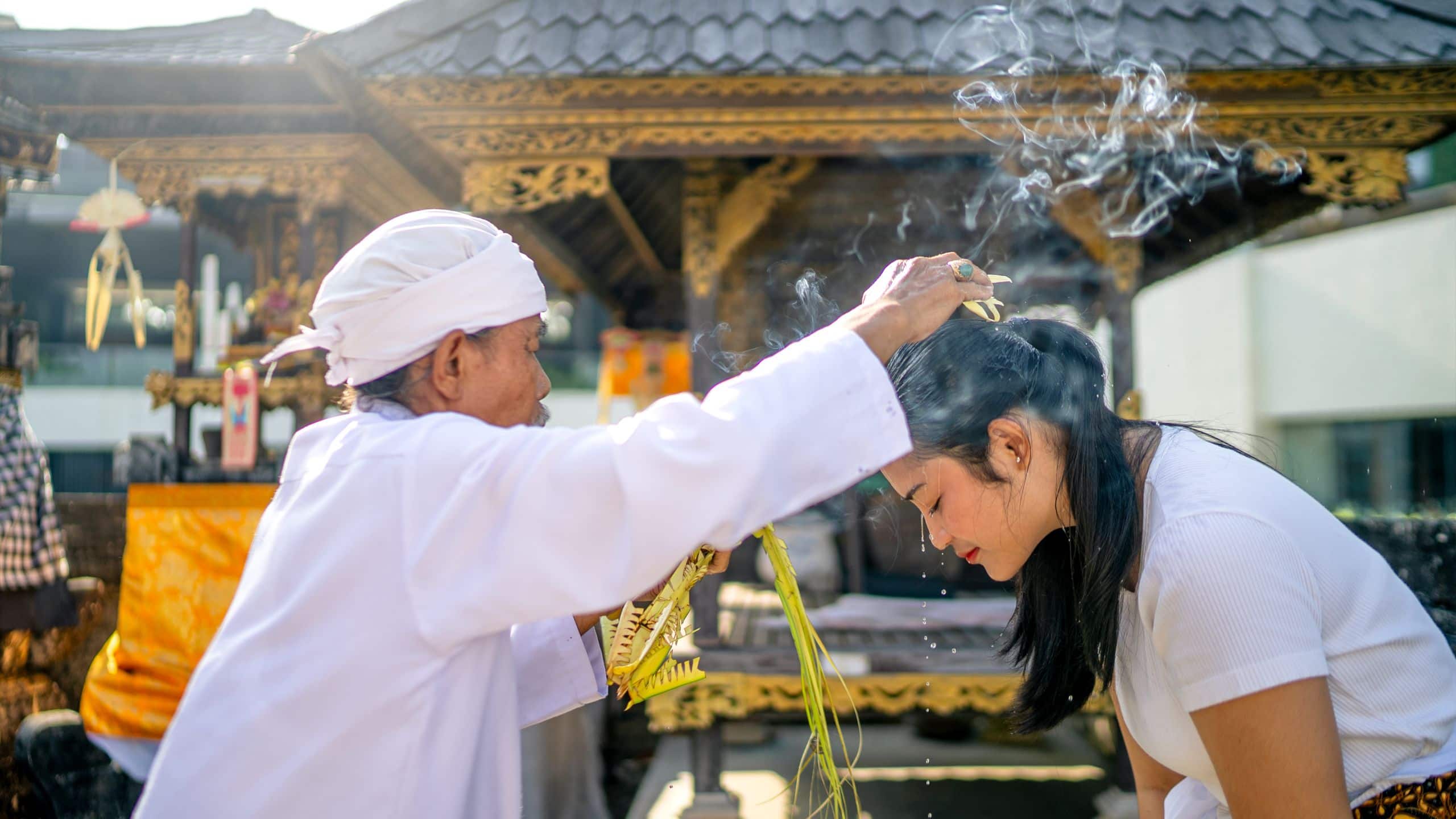 Alila Seminyak Mangku Giving Blessings