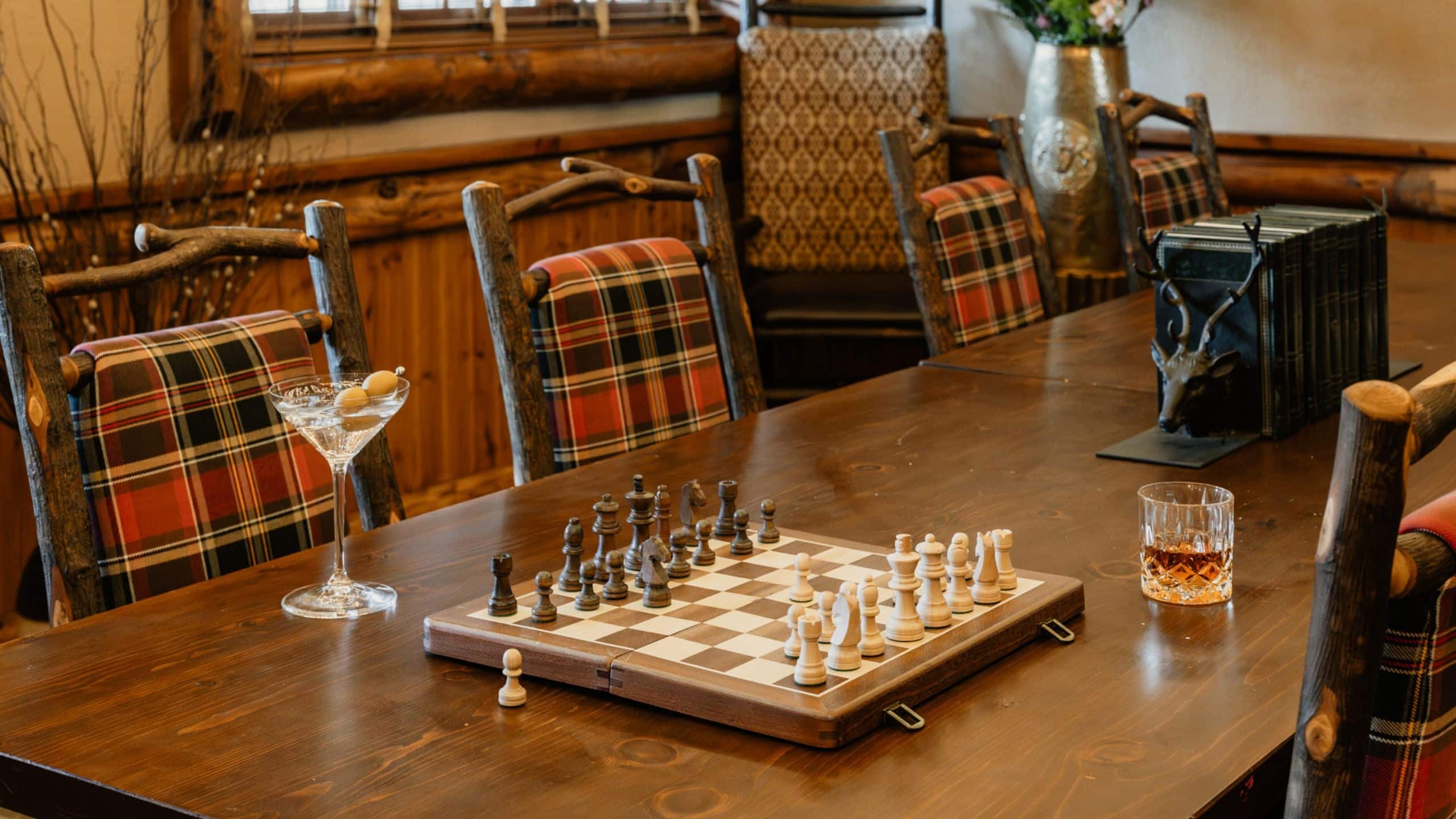 4 of 4 The Chatwal Lodge Chess Set Cocktails