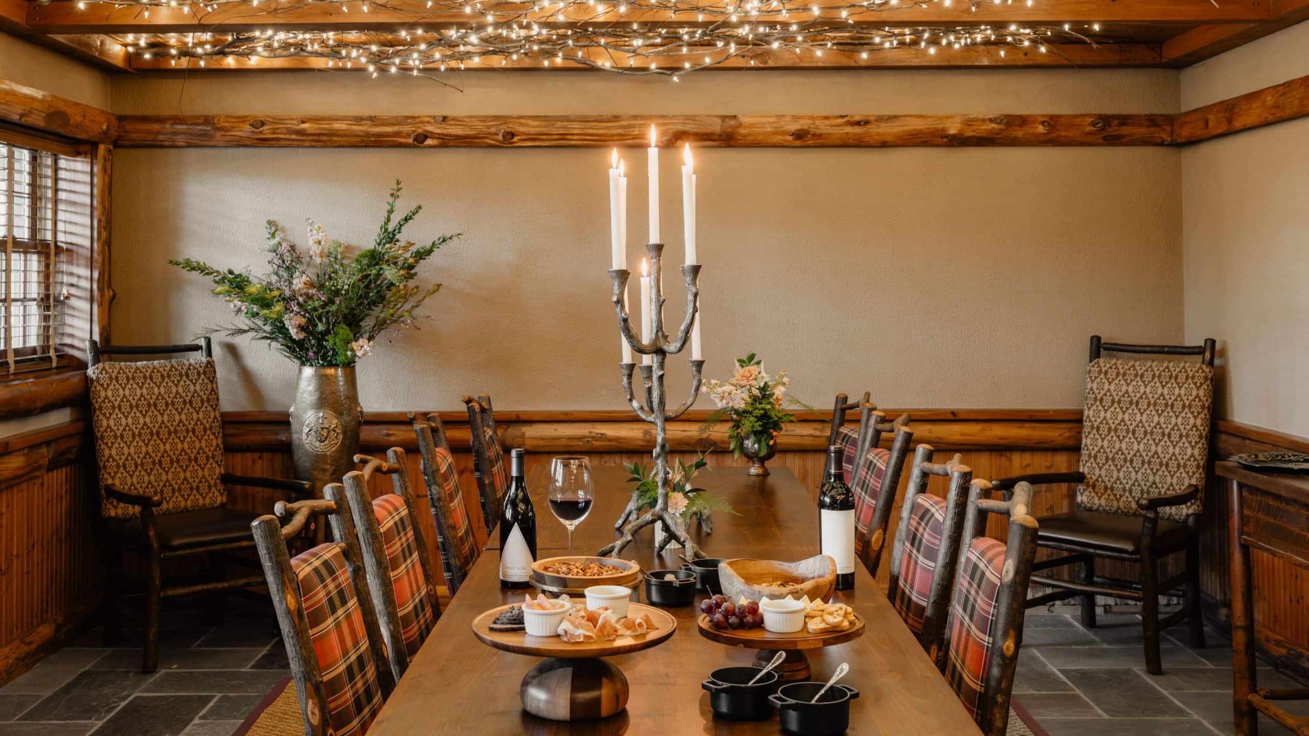 2 of 4 The Chatwal Lodge Meeting Space Wine Cheese