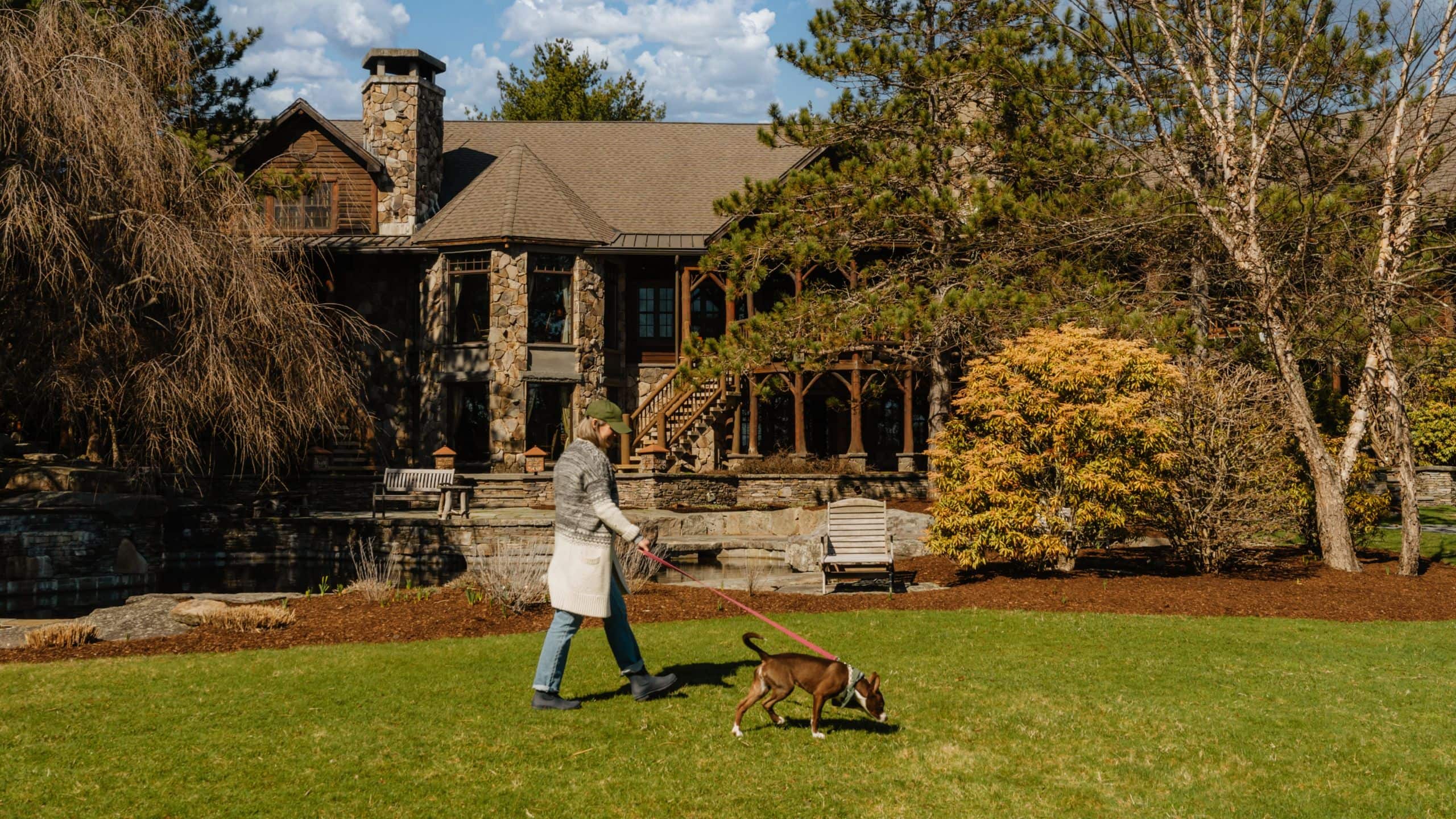 The Chatwal Lodge Walking Dog