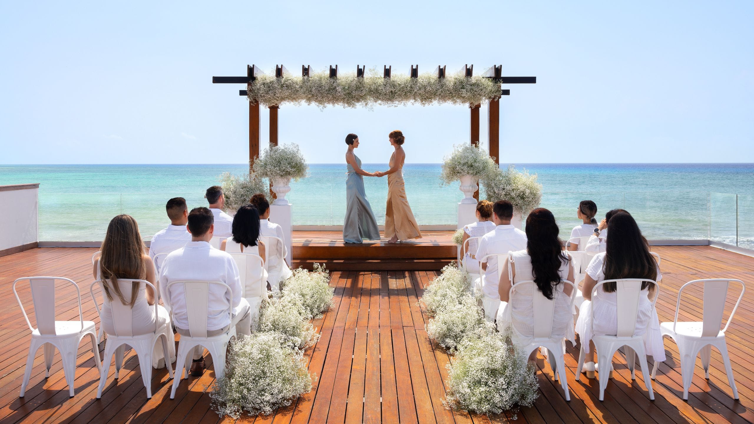 Hyatt Vivid Playa del Carmen Infinity Deck Wedding Lgbtq