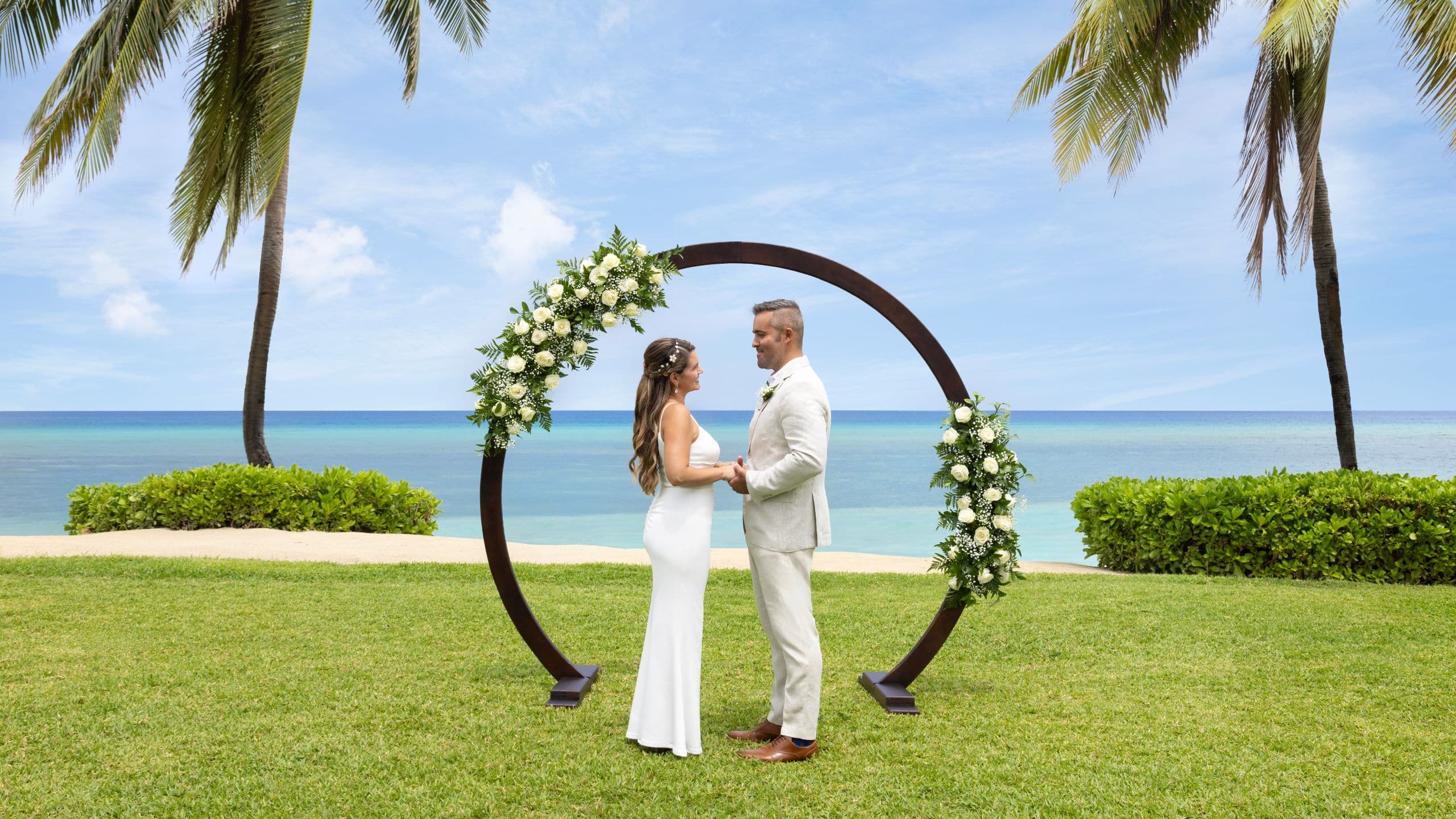 Dreams Rose Hall West Lawn Wedding Couple