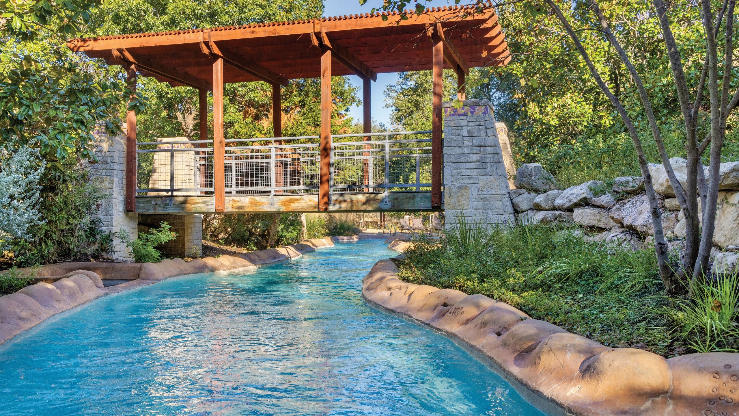 Hyatt Vacation Club at Wild Oak Ranch Lazy River Bridge View
