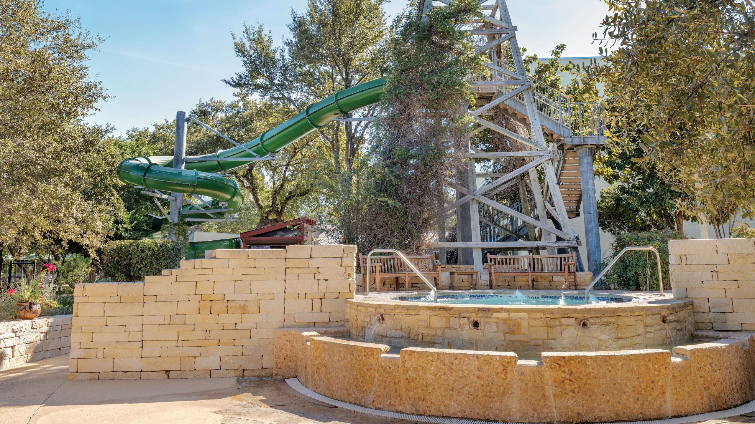 Hyatt Vacation Club at Wild Oak Ranch Hot Tub Pool Slide