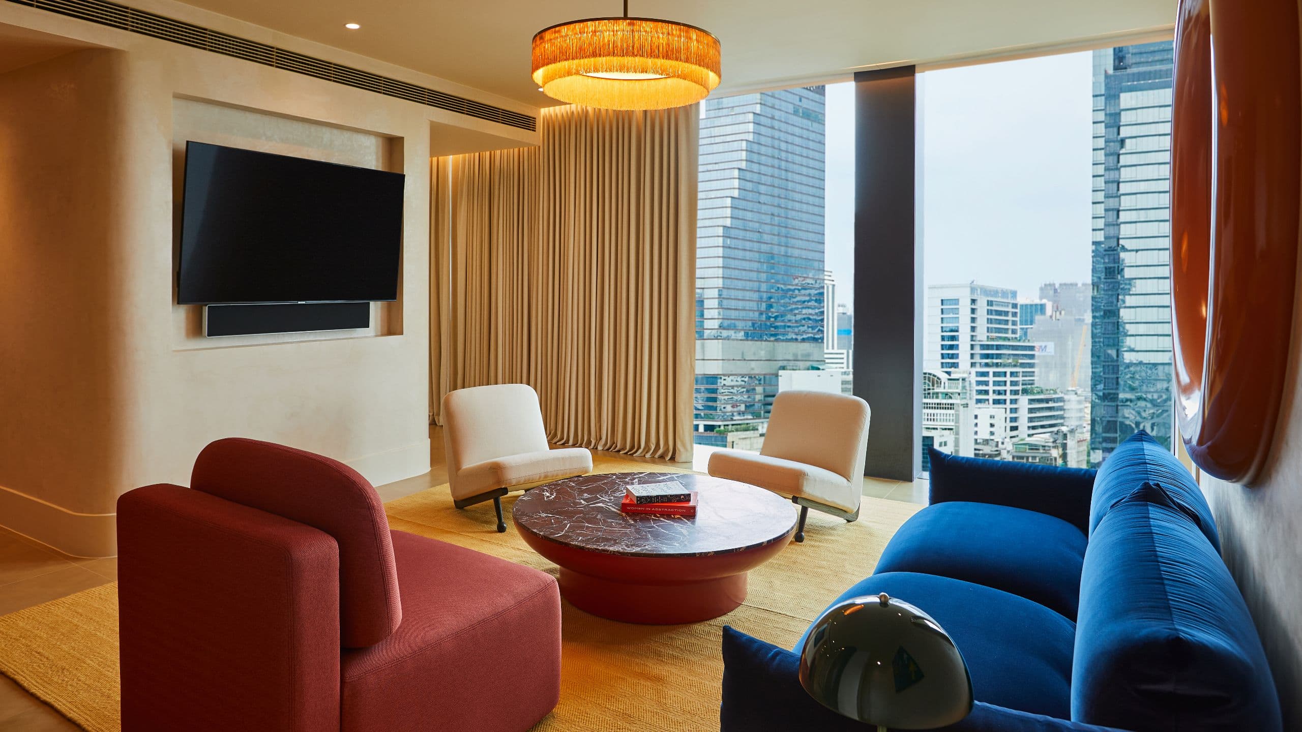 2 of 4 The Standard, Bangkok Penthouse Living Room