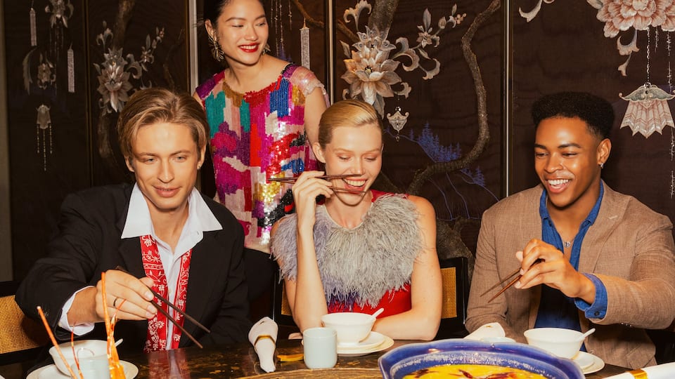 Friends Dining Together