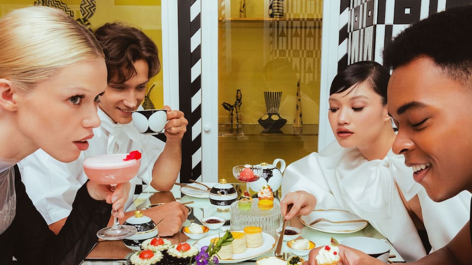 Friends Drinking Together