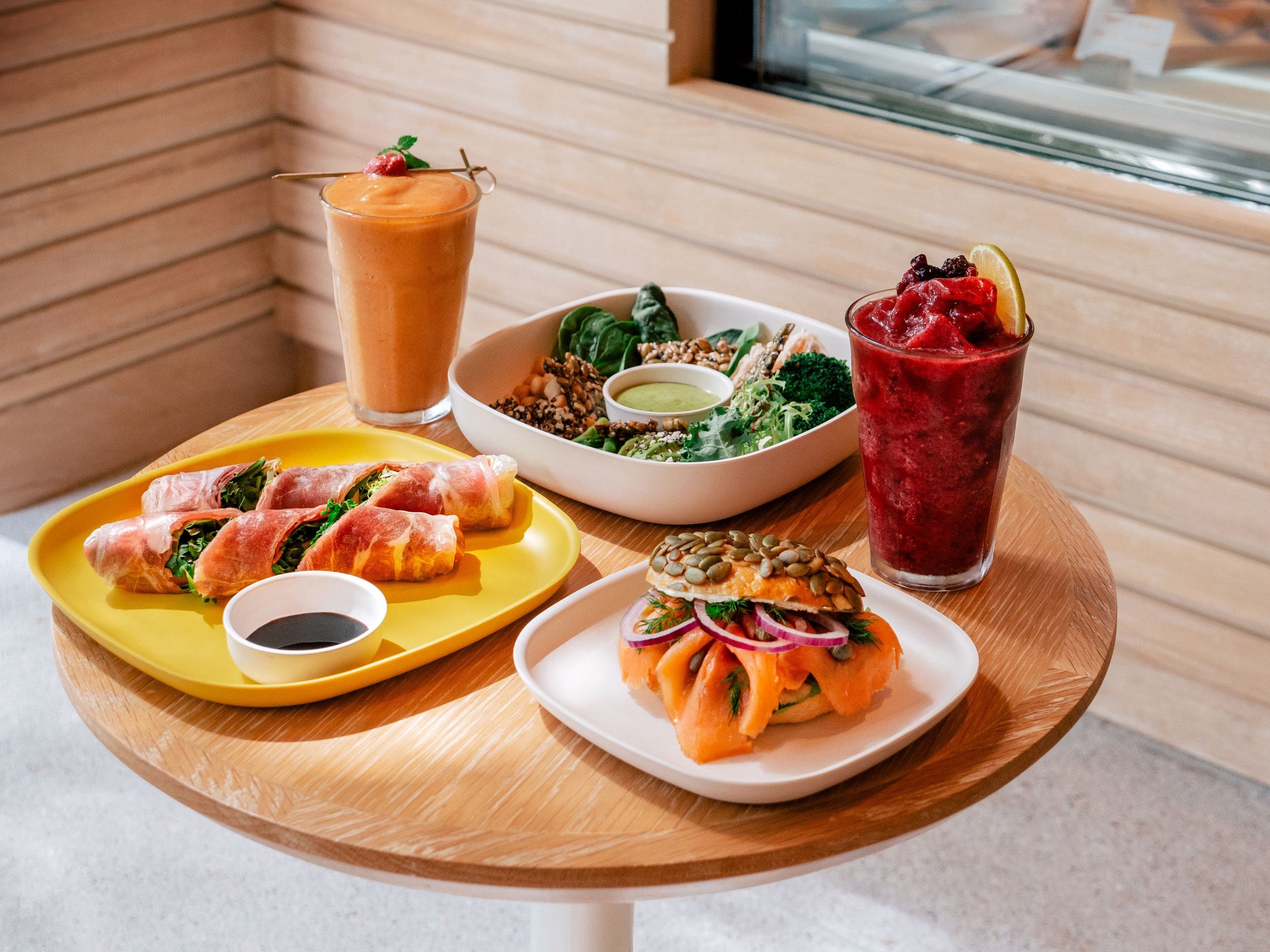 The Standard, Hua Hin Juice Bar Dishes