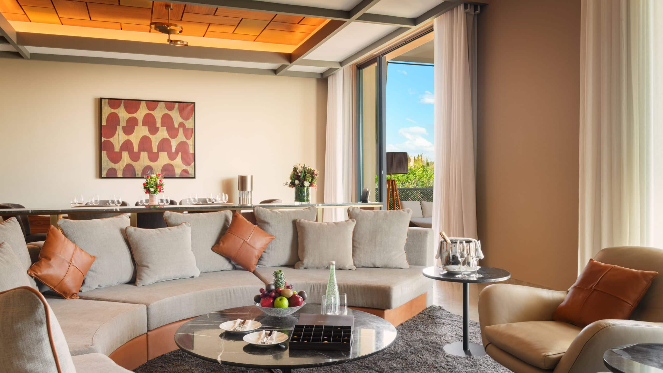 Park Hyatt Marrakech Duplex Suites Living Room Amenities Couch