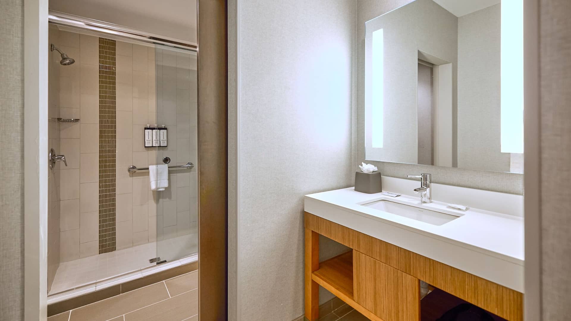 Hyatt Place Portland Downtown-Old Port Square Pwmzp Bathroom Walk In Shower Sink