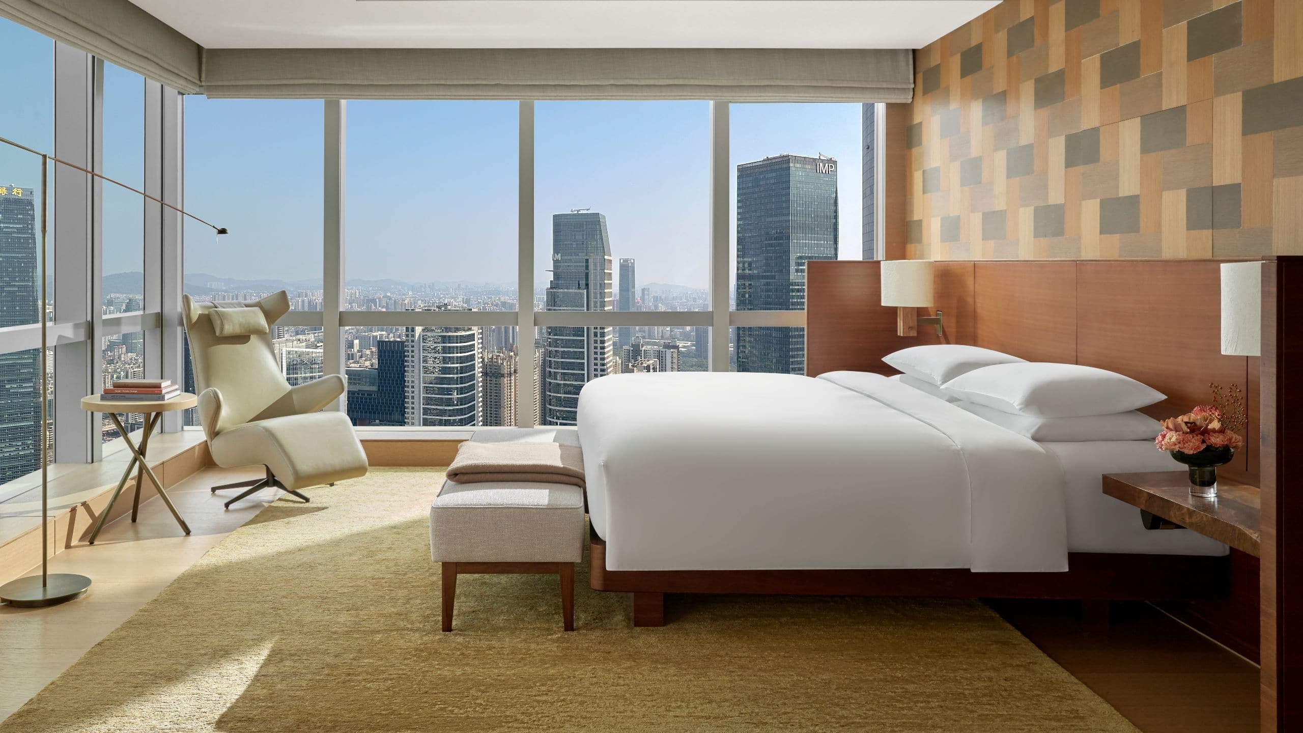 Park Hyatt Guangzhou City View Executive Suite Bedroom Setup