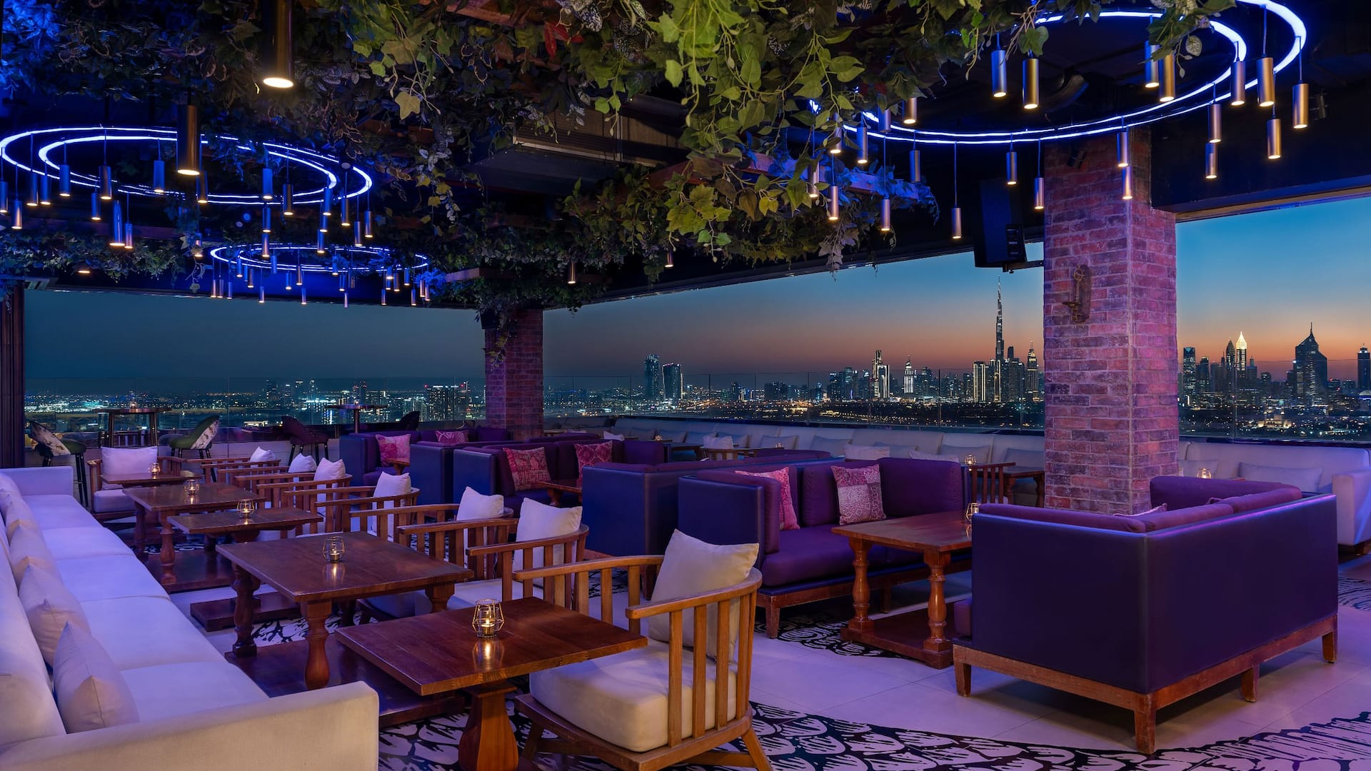 Hyatt Regency Dubai Creek Heights Eve Bar Lounge Rooftop Burj Khalifa City View