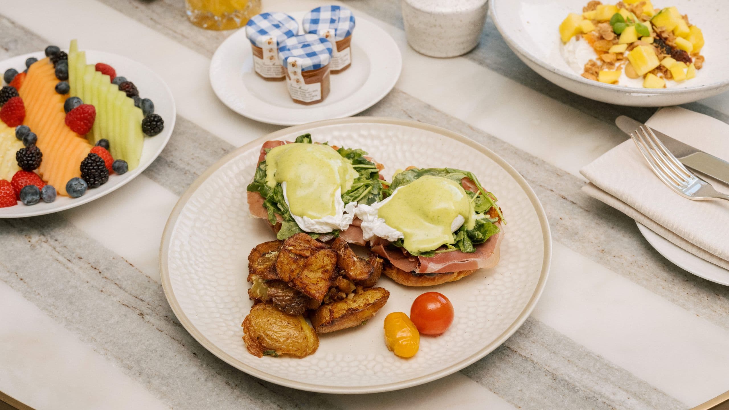 Park Hyatt Chicago Breakfast In Room Dining Benedict
