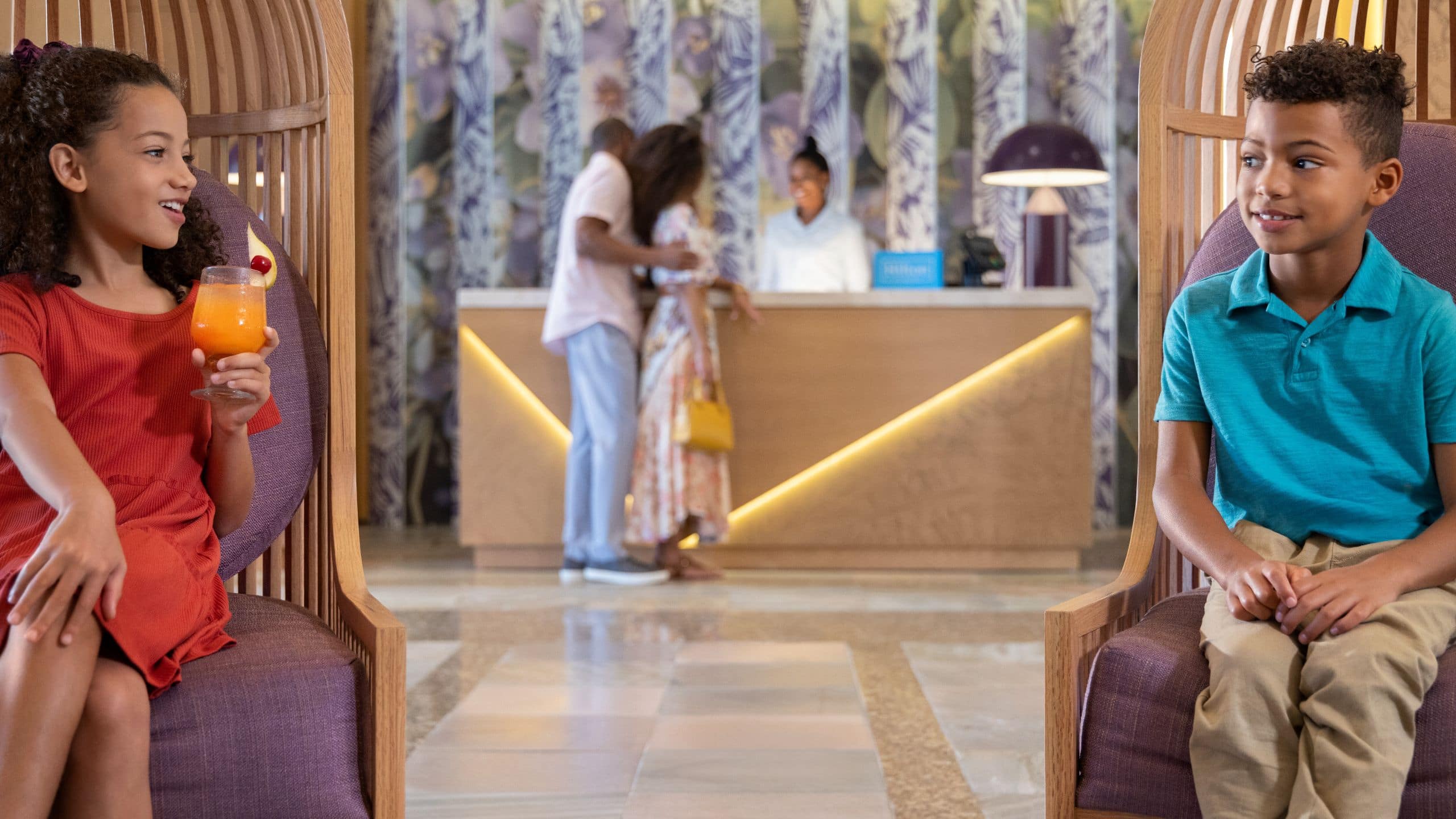 Dreams Rose Hall Lobby Guests Family Kids
