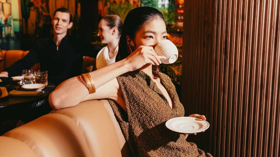 Woman Drinking Coffee