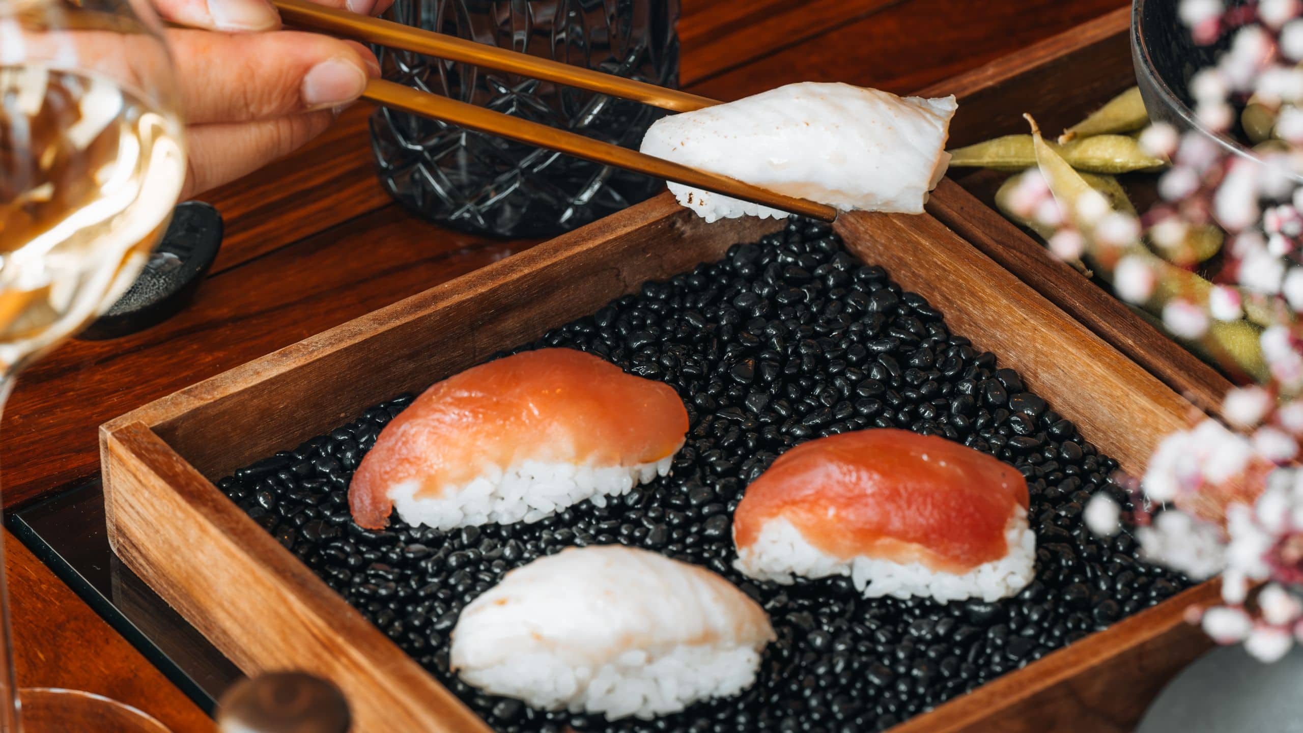 Hôtel du Palais Biarritz Lounge Eugenie Nigiri Chopsticks