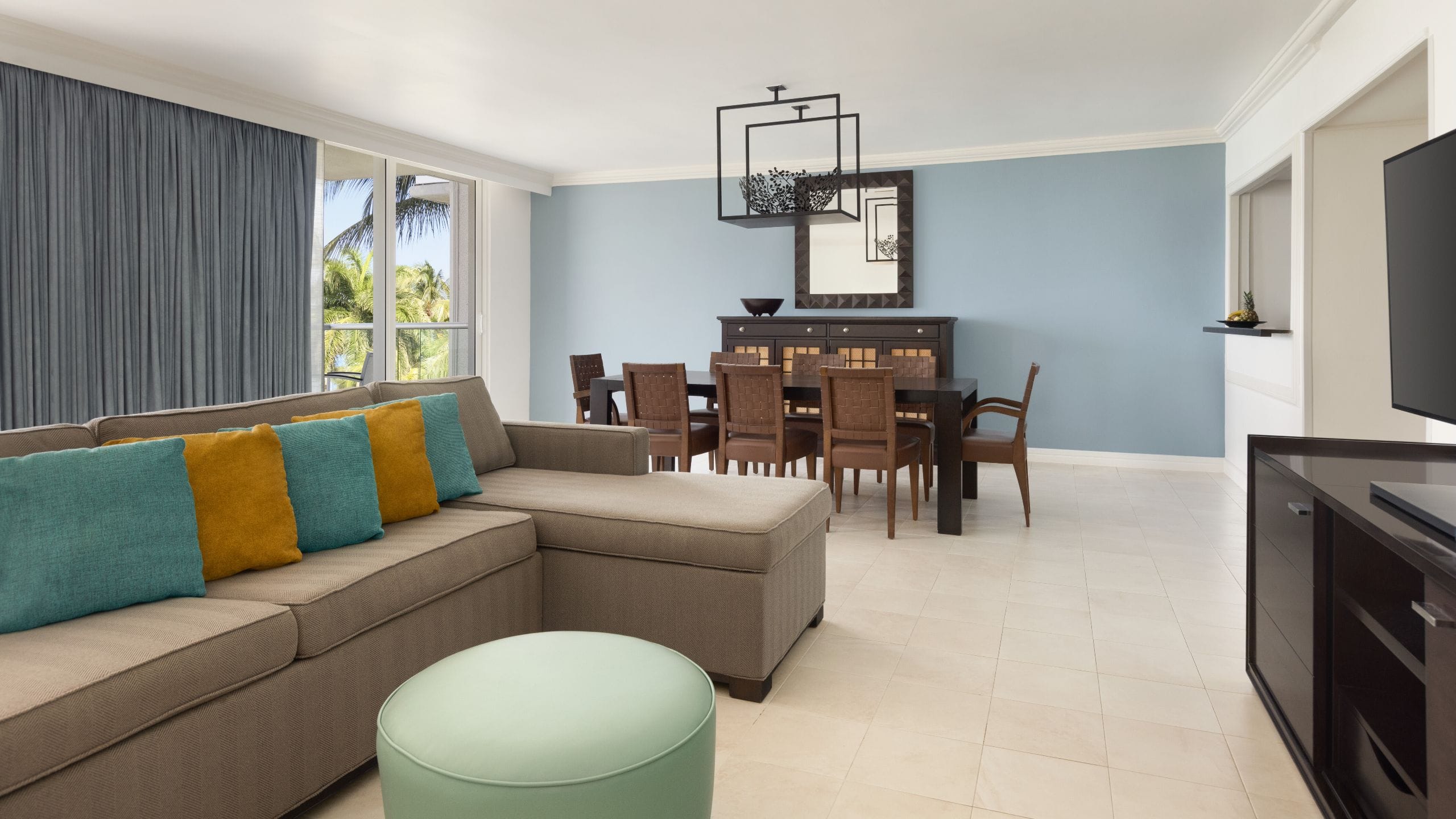 Dreams Rose Hall Oceanfront Royal Suite Sofa Dining