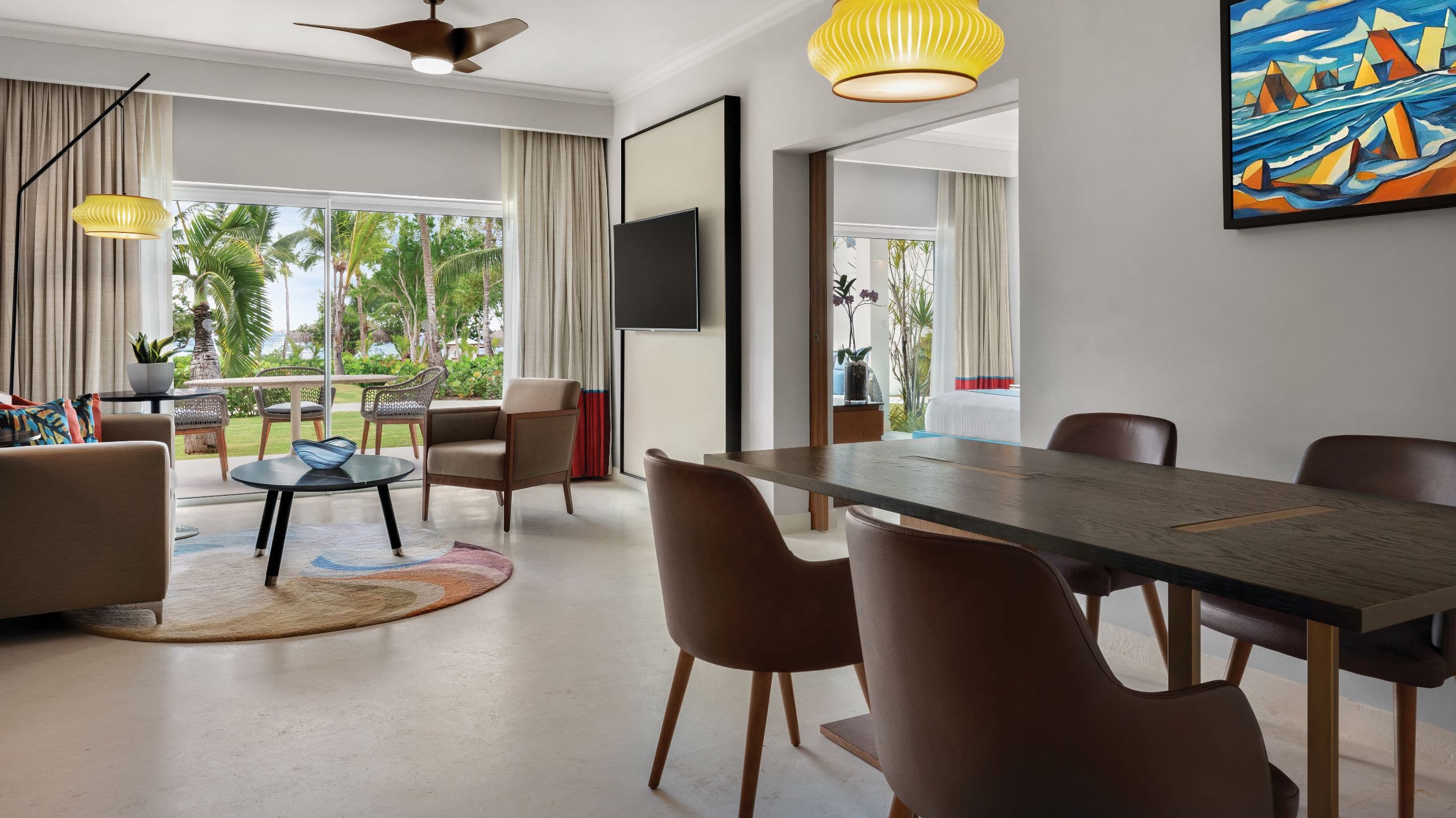 Secrets La Romana Preferred Suite Garden View King Dining