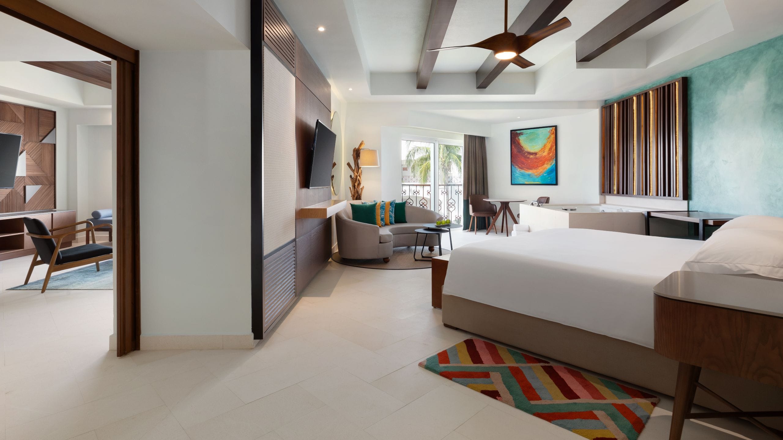 4 of 5 Hyatt Vivid Playa del Carmen One Bedroom Suite King Bed