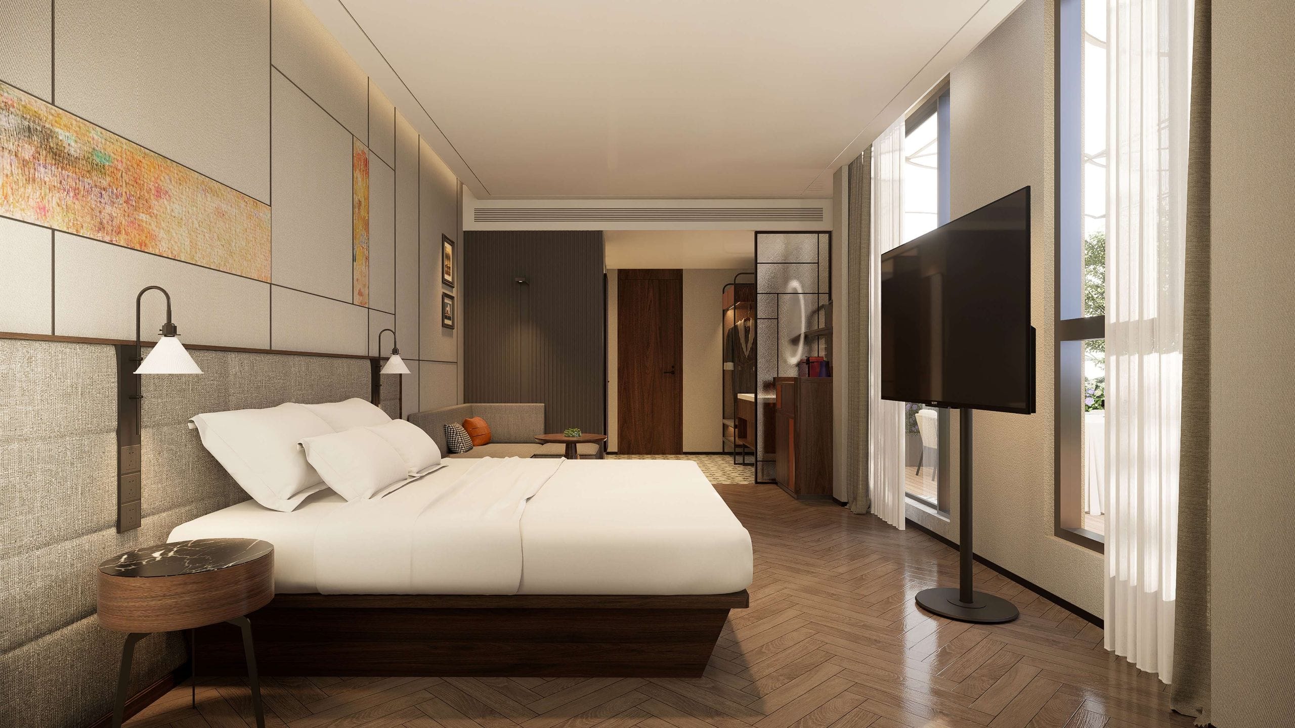 UrCove Zhuhai Gongbei Deluxe King Tv