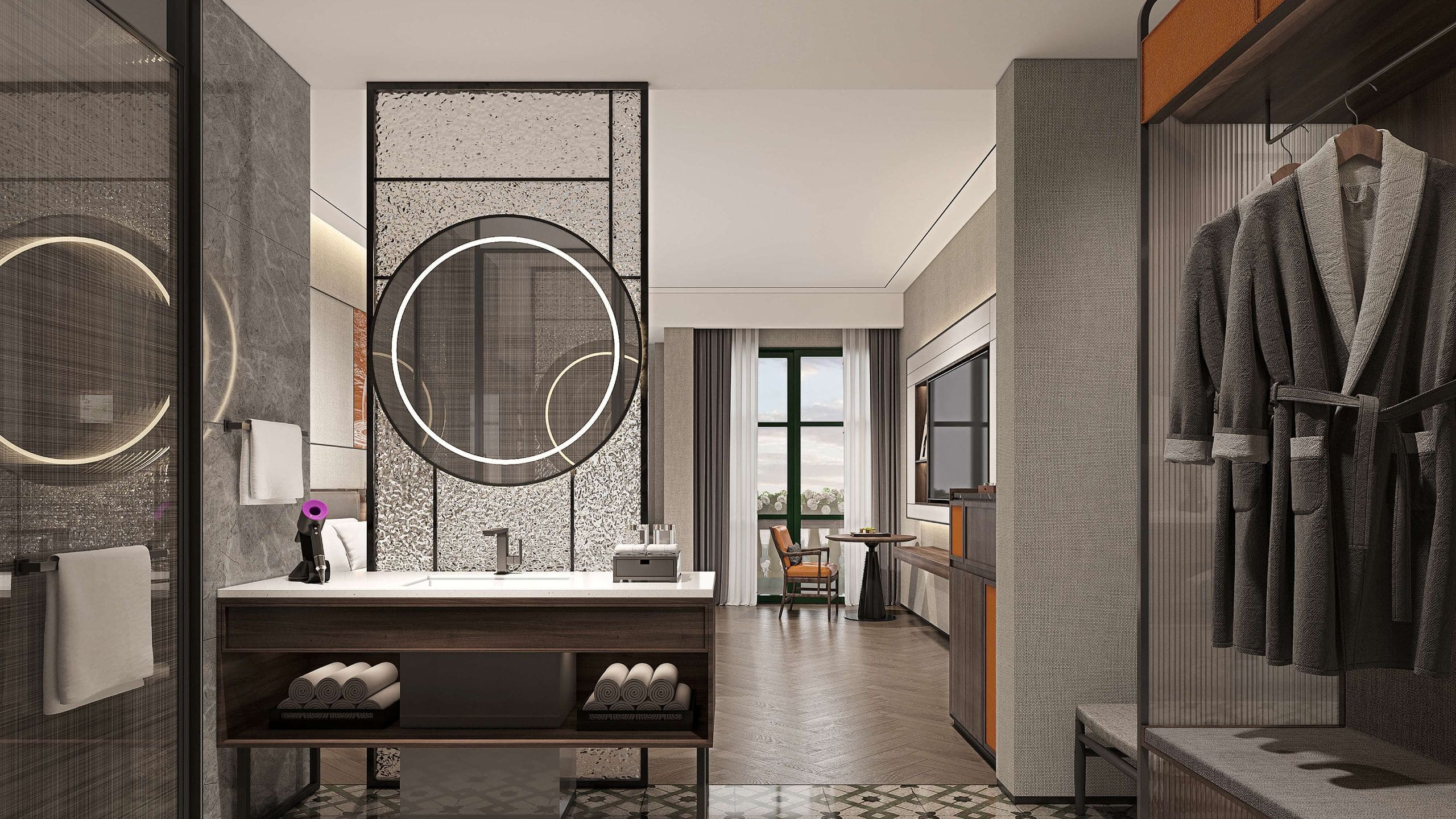 2 of 2 UrCove Zhuhai Gongbei Executive King Bathroom