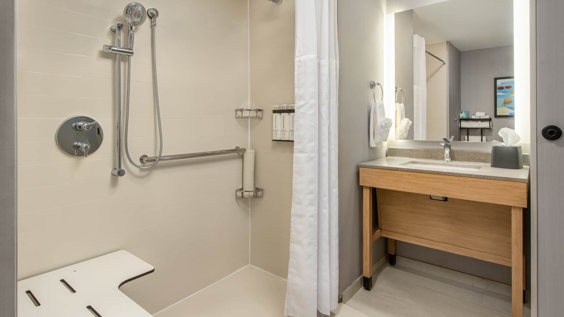 第 2，共 2 Hyatt Place Ocean City / Oceanfront City View King Bed Accessible Roll In Shower