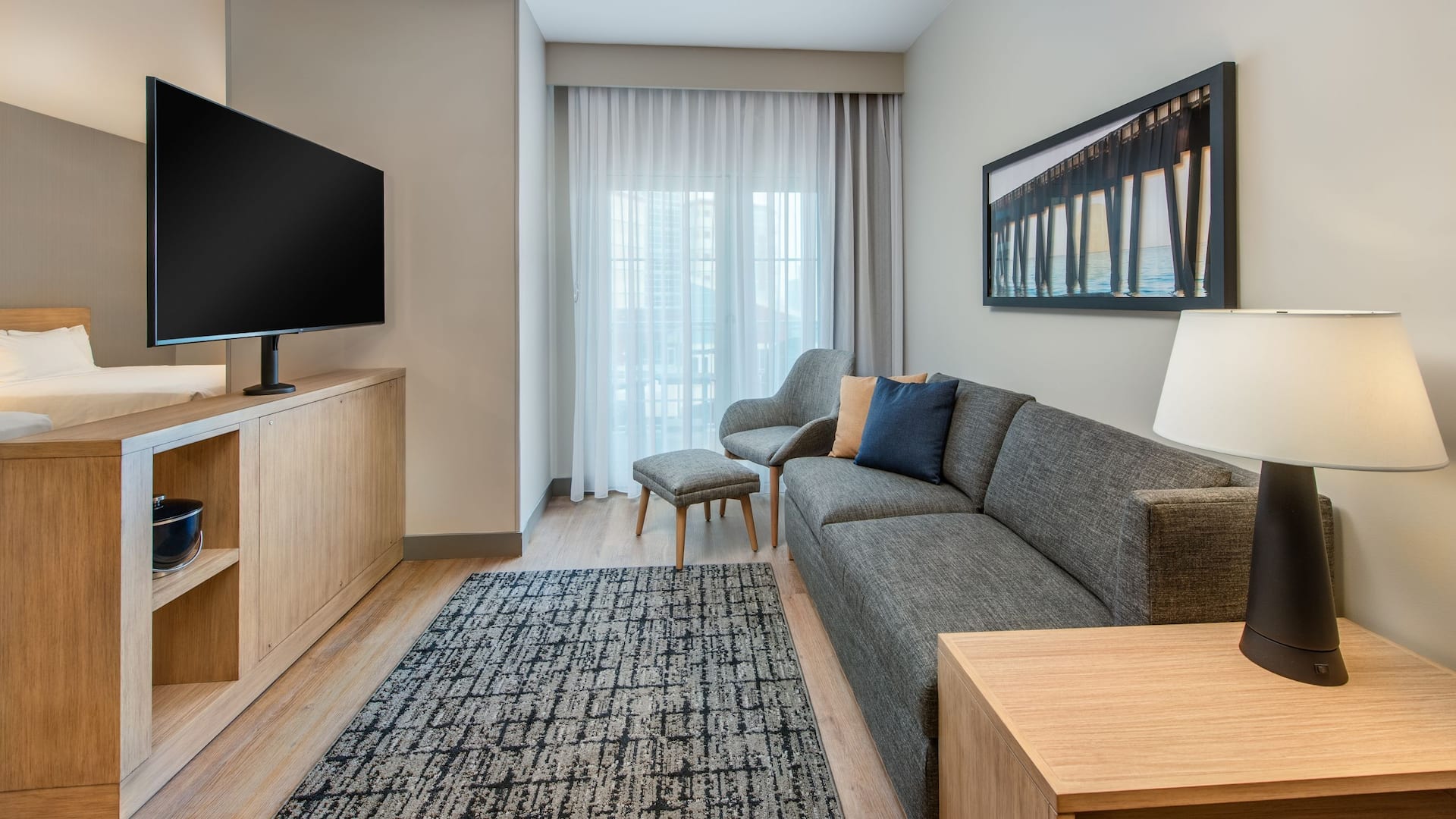 第 3，共 4 Hyatt Place Ocean City / Oceanfront City View Studio Suite Living Room
