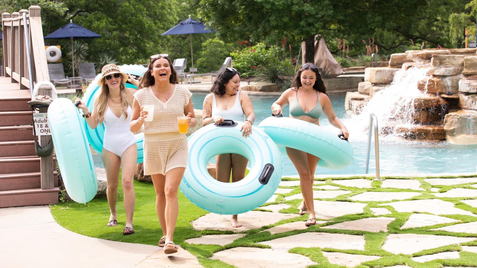 Hyatt Regency Lost Pines Resort and Spa Lazy River Girls