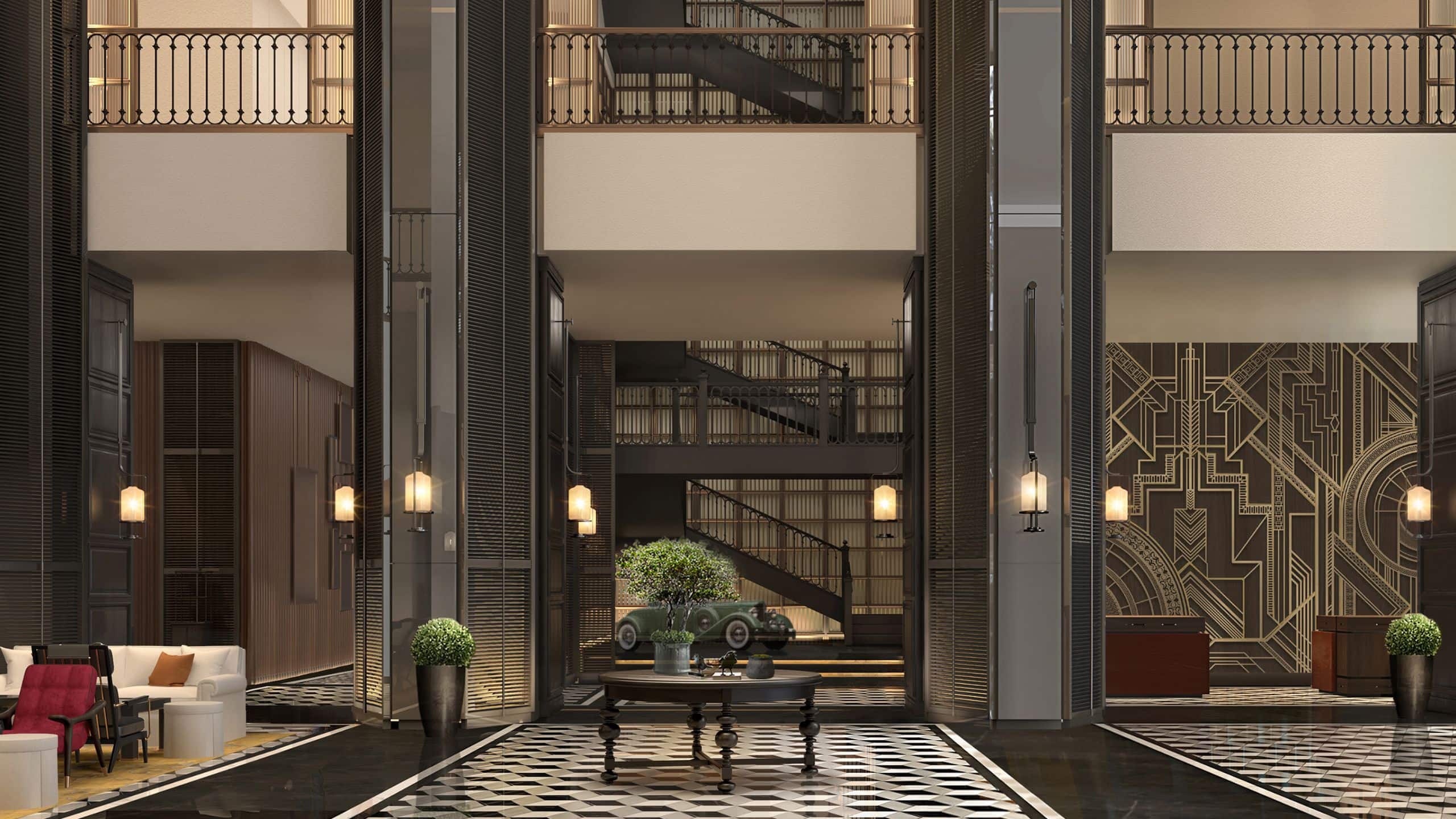 Mumian Shanghai Expo Hotel Lobby Bilayer