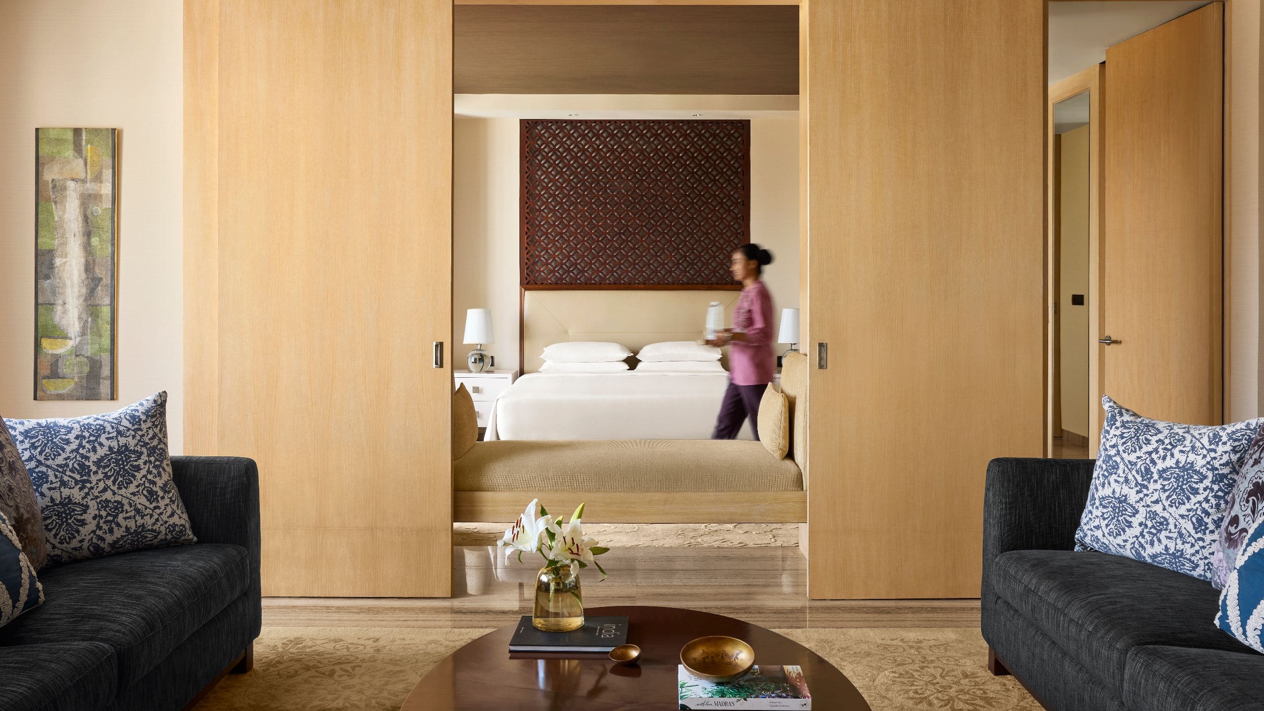 3 of 7 Park Hyatt Chennai Presidential Suite Living Room Bedroom Service