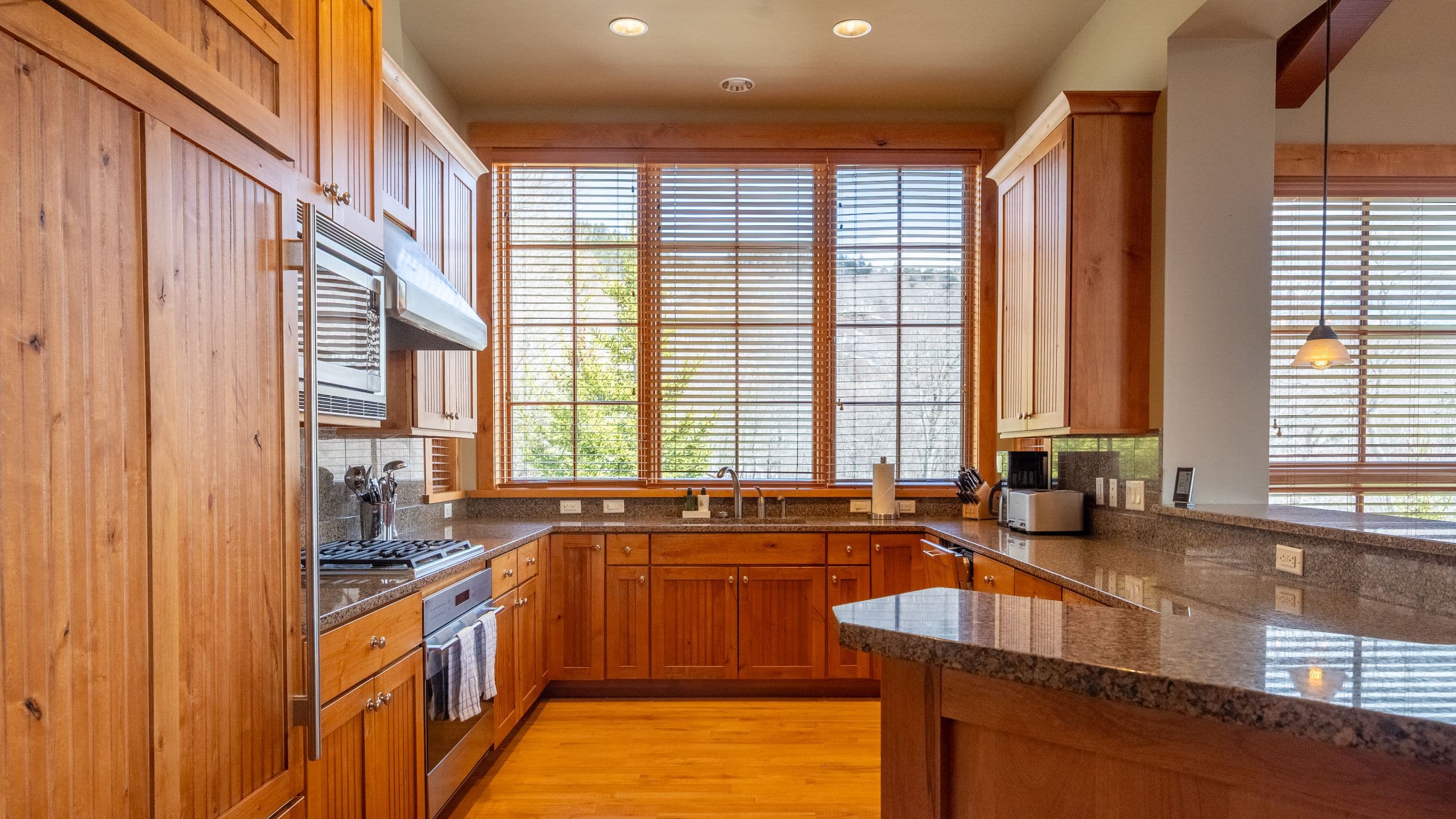 2 of 5 The Lodge at Spruce Peak Mountain Cabin Kitchen
