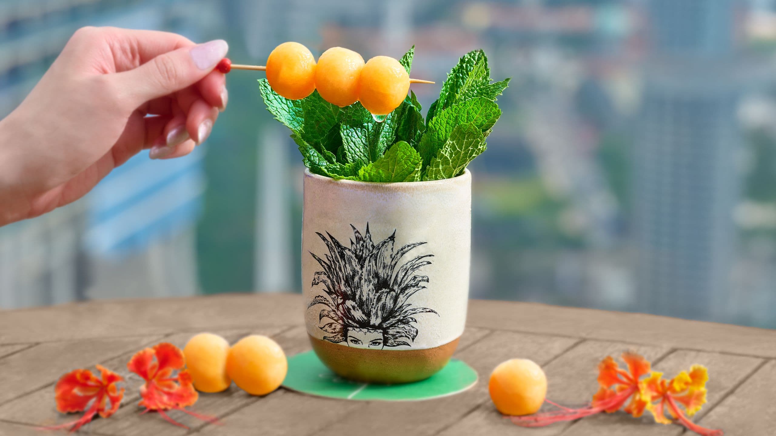 Andaz Singapore Spiked Ice Tea Cocktail Drink