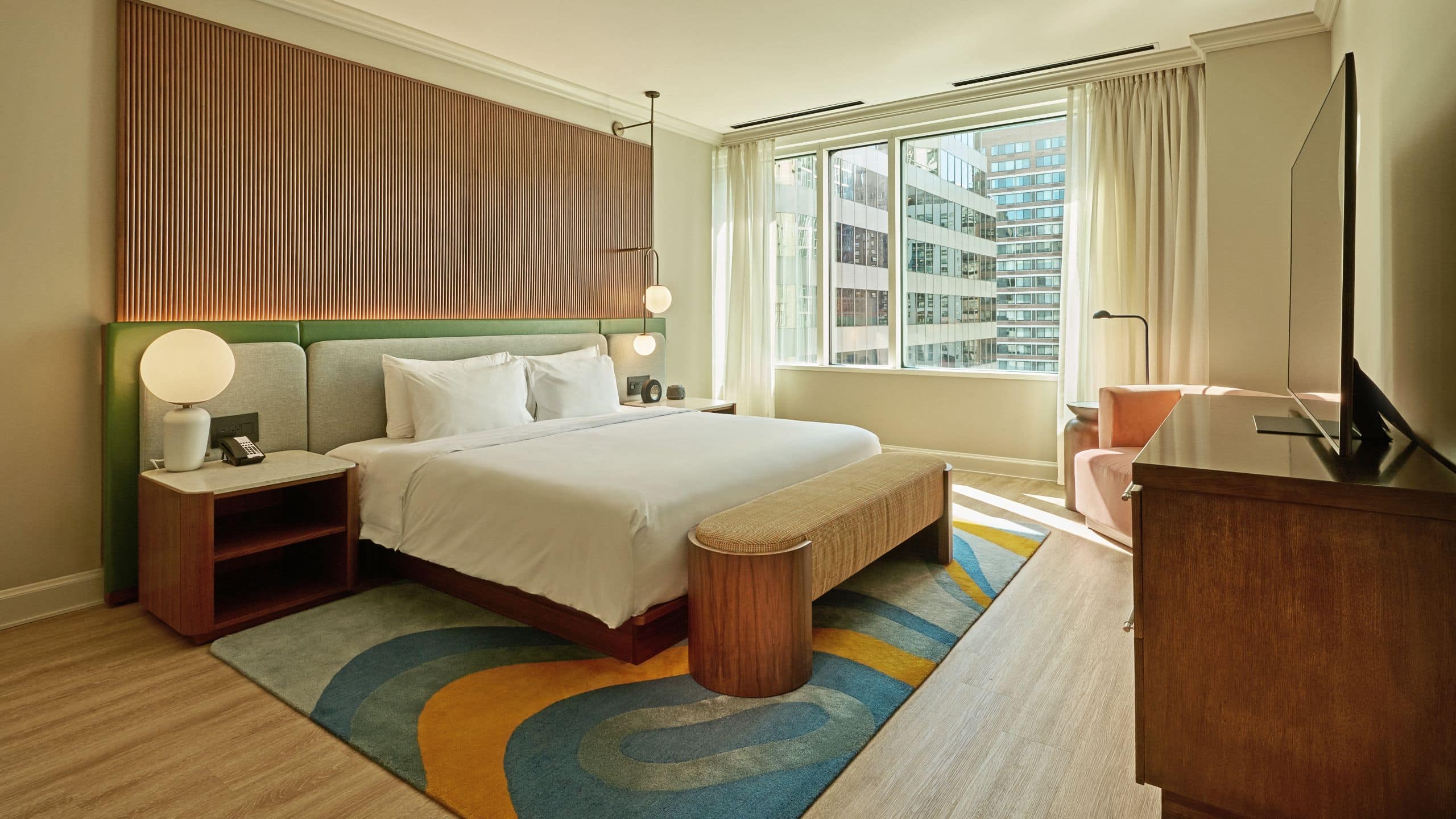 3 of 4 Hyatt Centric Chicago Magnificent Mile Executive King Suite Bedroom